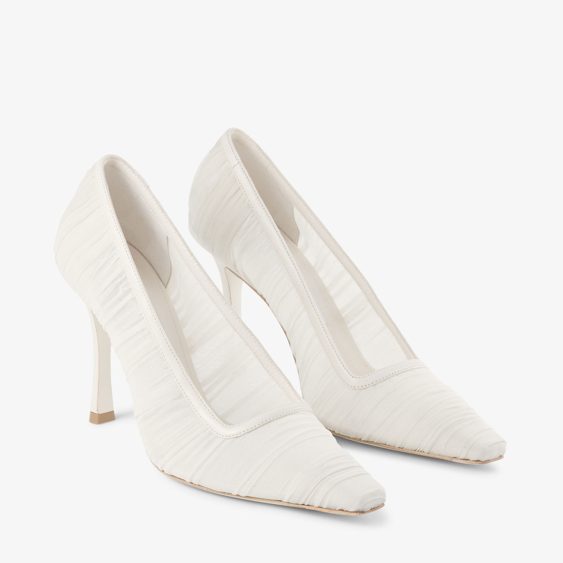 Lotta 100
Ivory Tulle and Nappa Pumps - 3