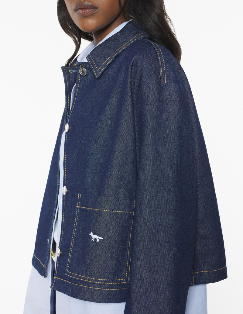 DENIM CROPPED JACKET 4