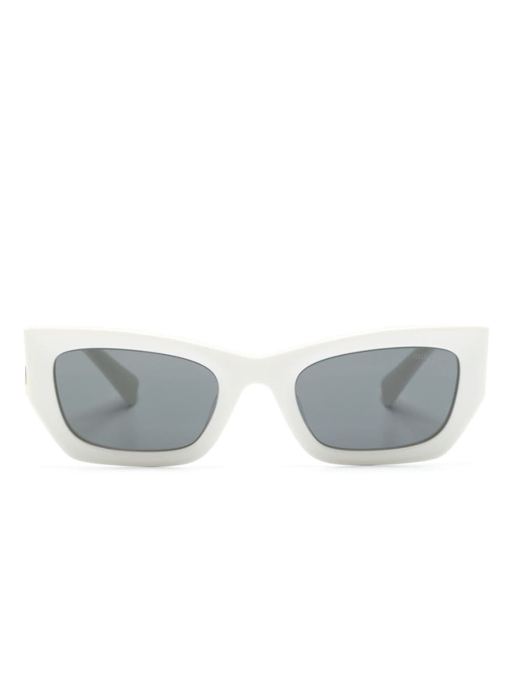 logo-plaque arm sunglasses - 1