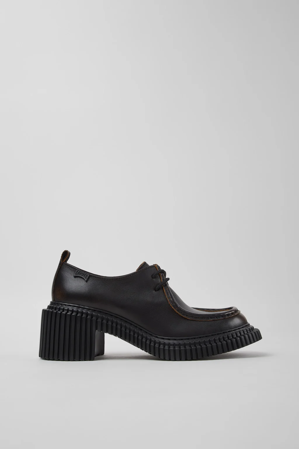 Pix London Black Leather Shoes for Women. - 1