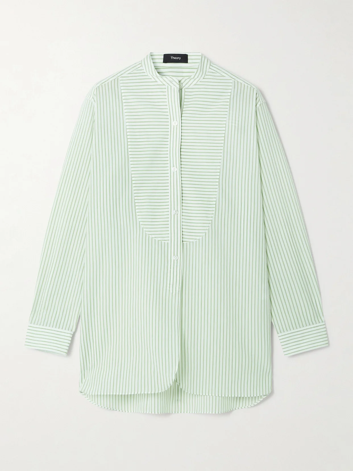 Striped Cotton-blend Poplin Shirt - 1