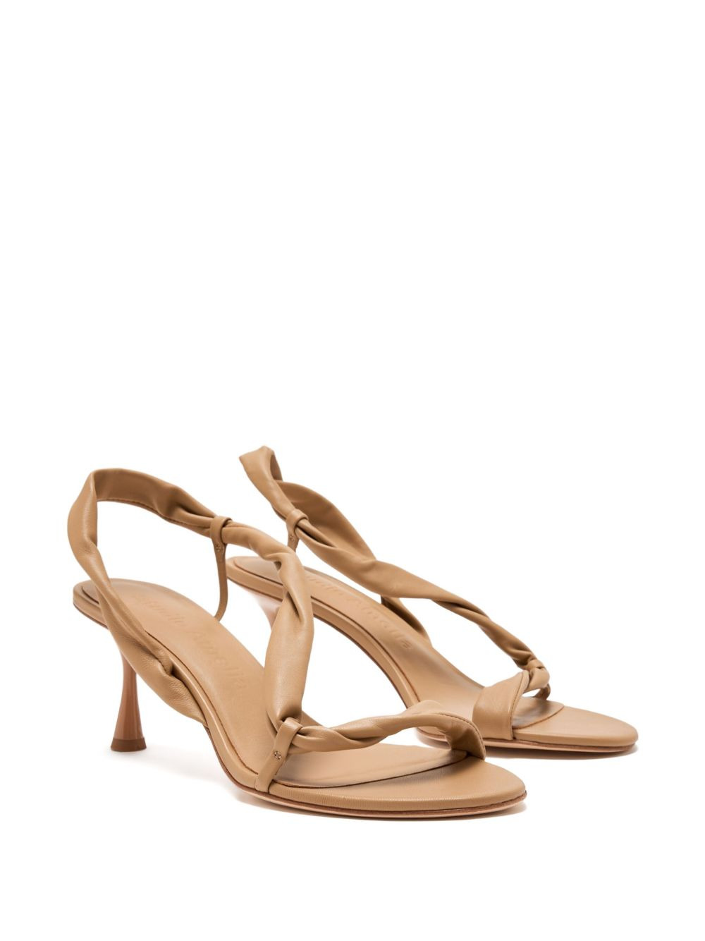 50mm twisted slingback sandals - 3