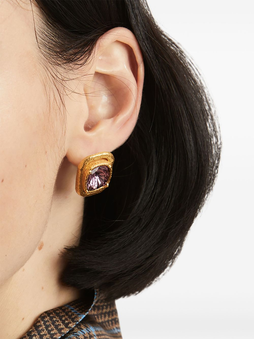square-frame earrings - 2