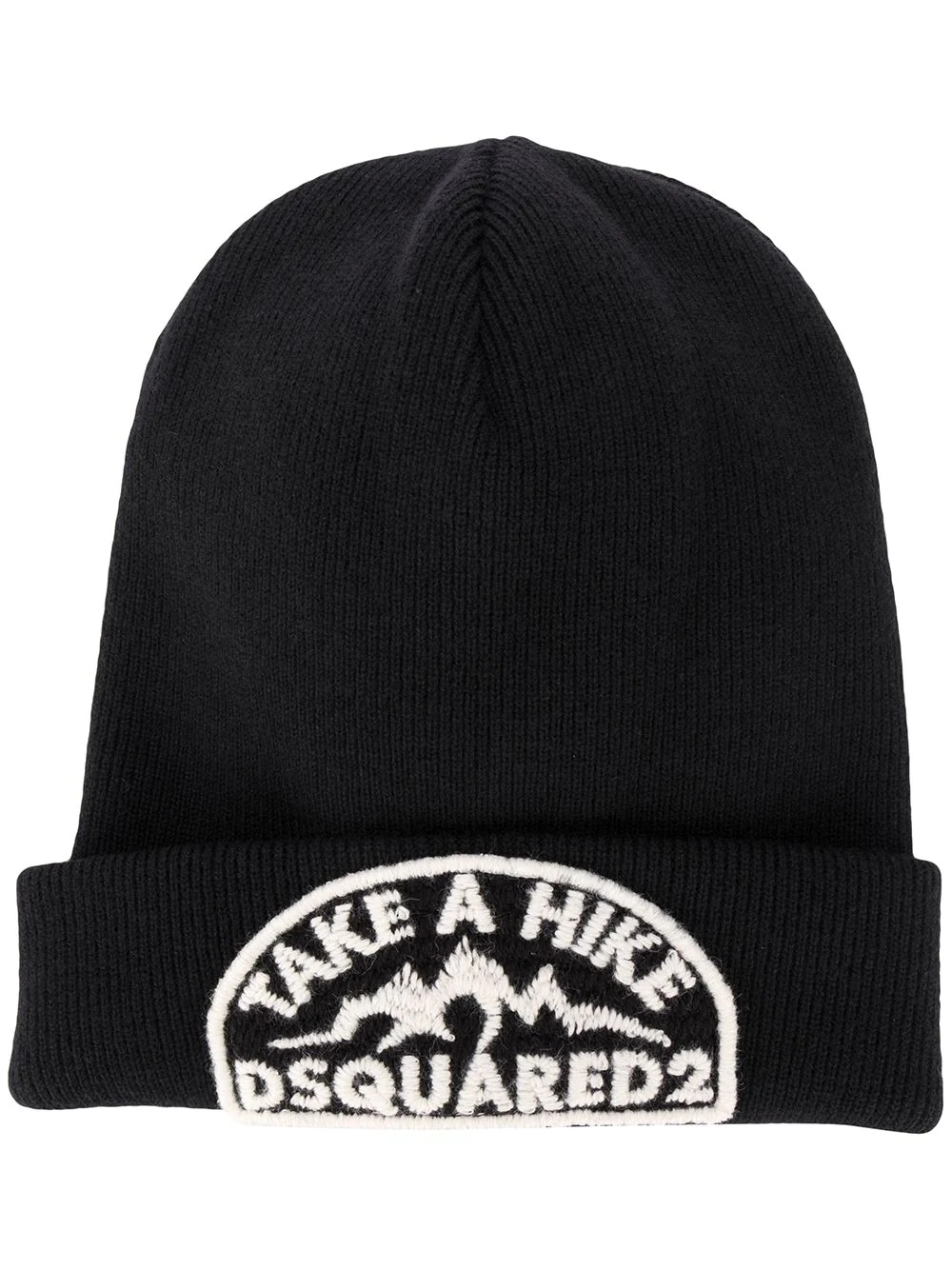 embroidered logo beanie - 1