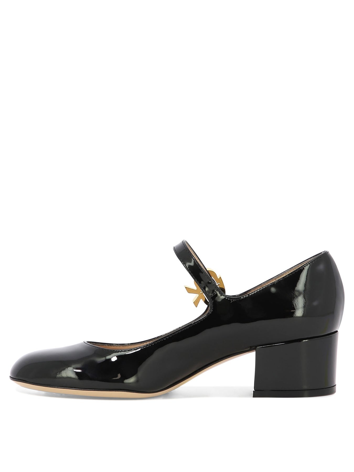 Mary Ribbon Heeled Shoes Black - 3