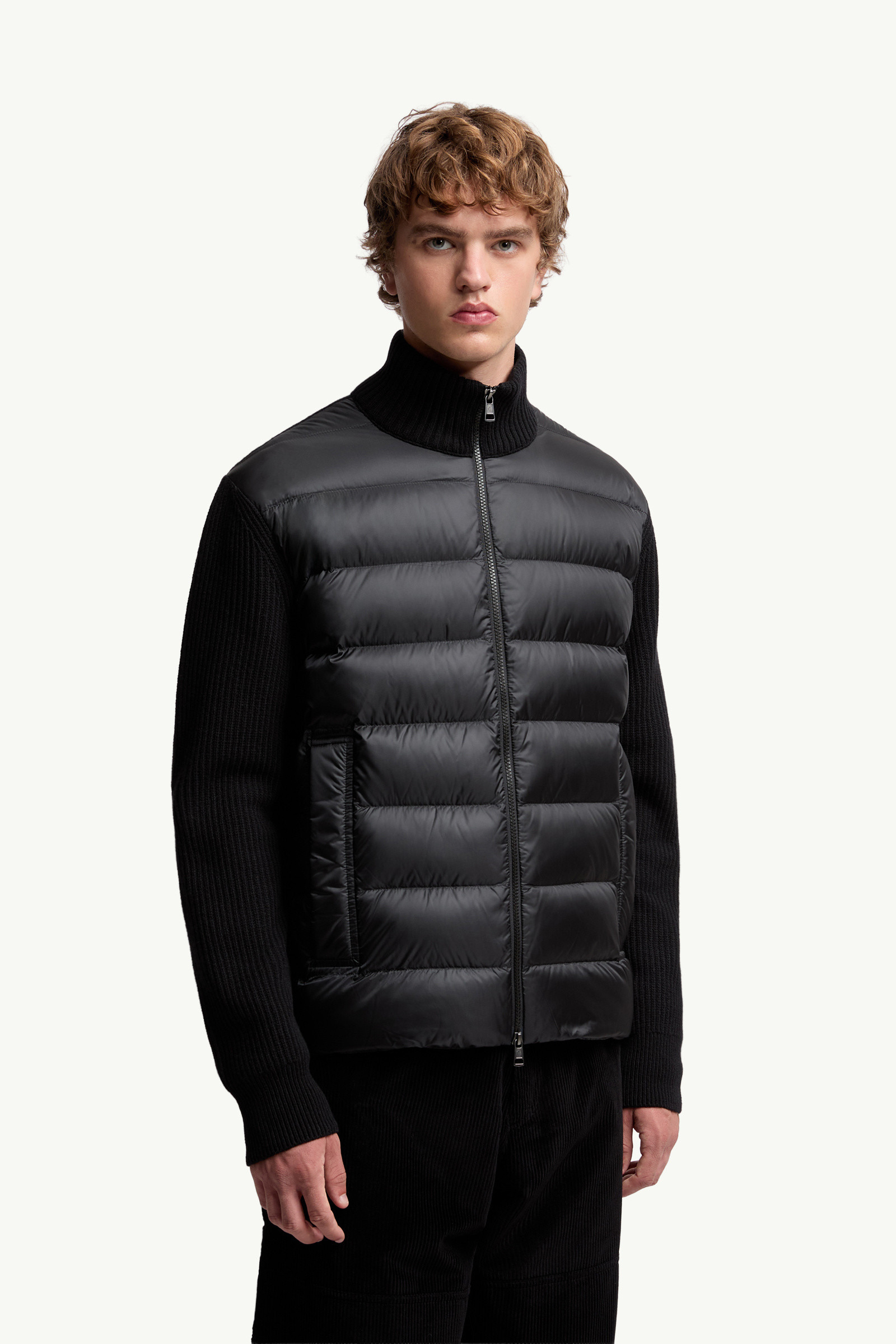 Padded Wool & Cashmere Zip-Up Cardigan - 3
