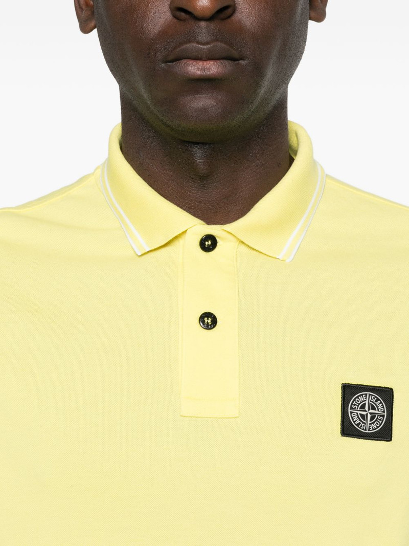 ribbed trim polo shirt 5