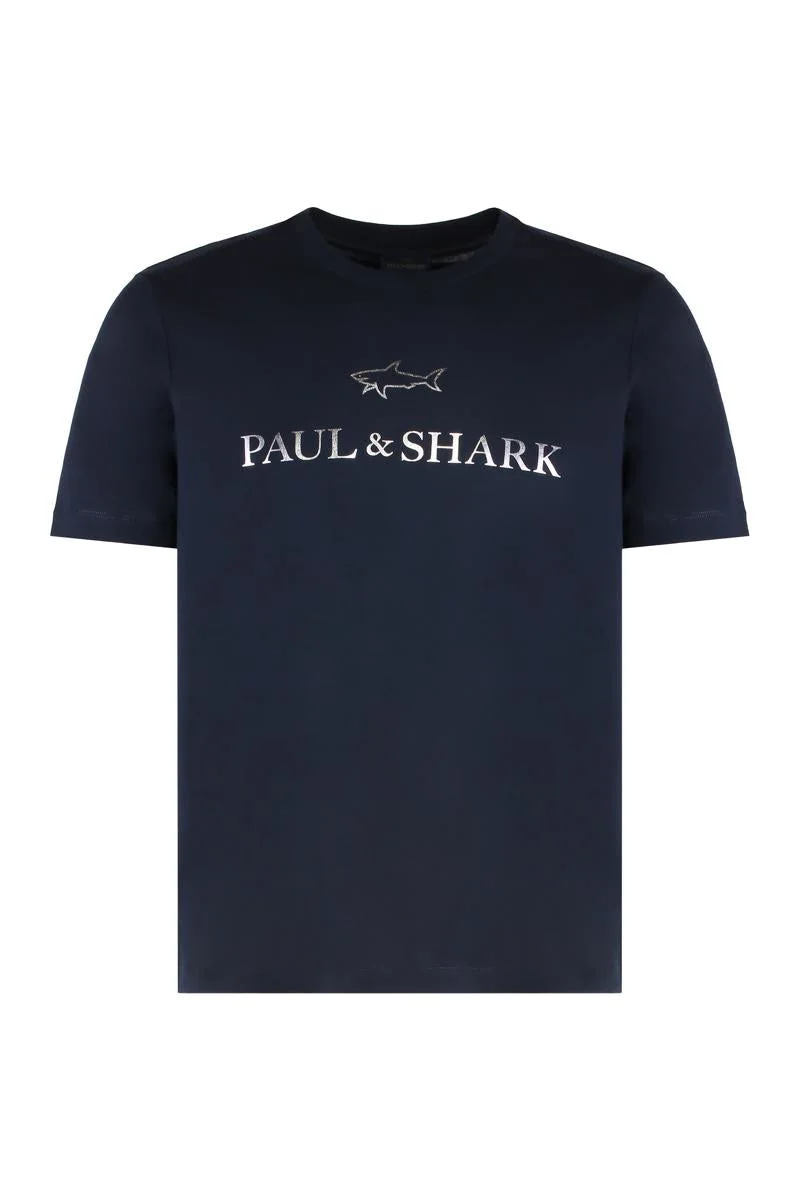 Paul & Shark T-Shirt In Cotton Jersey With Logo Print - 1