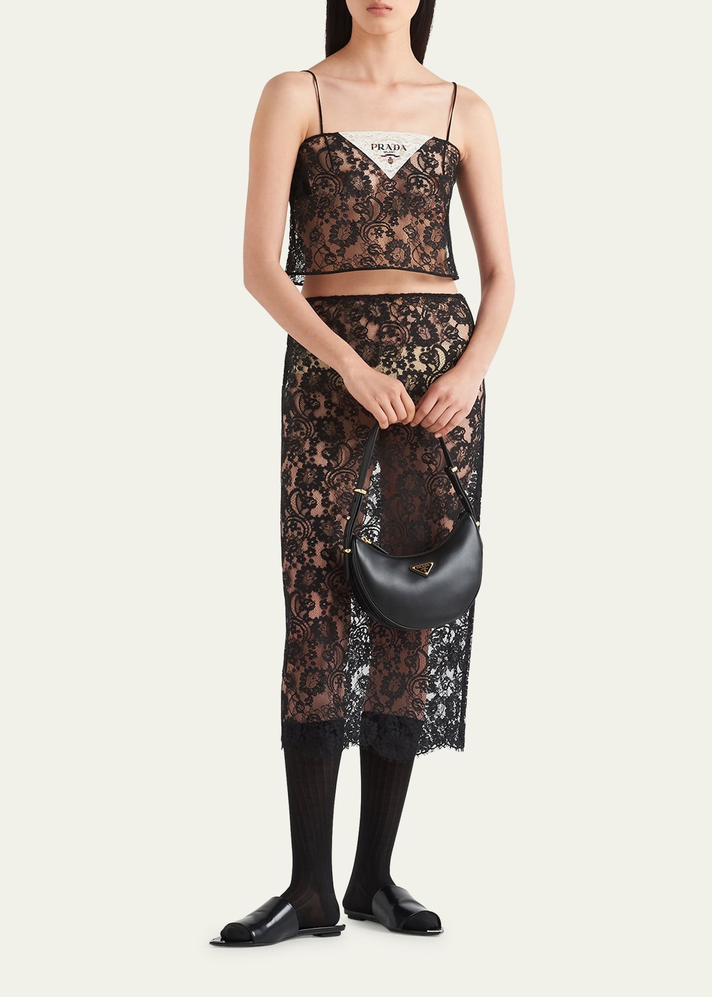 Lace Scallop Midi Skirt - 2