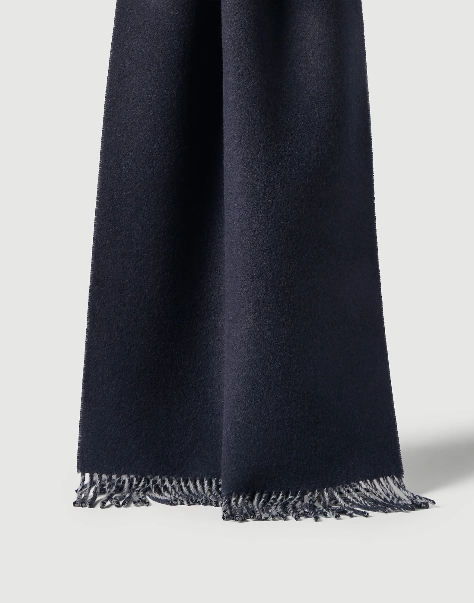 Wool and cashmere knit scarf - 1