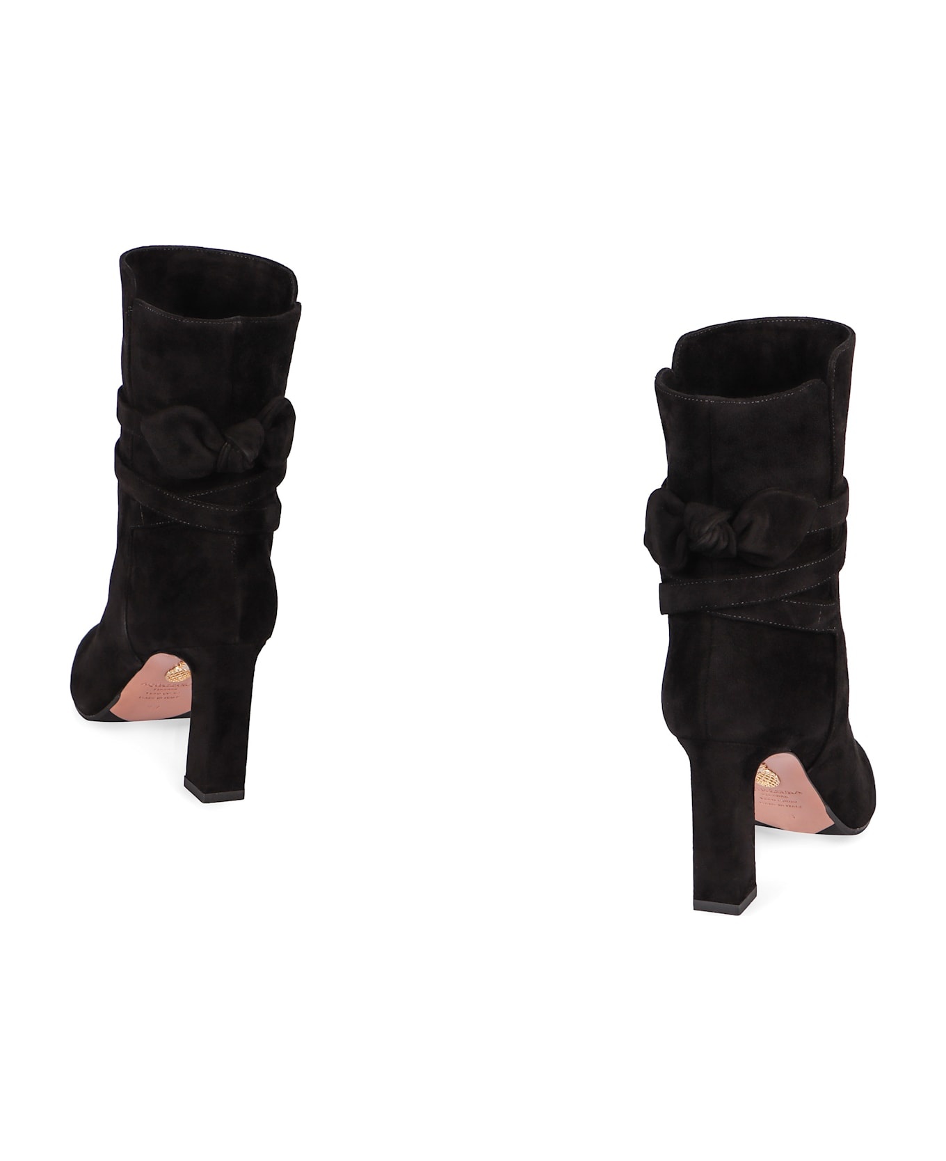 Very Bow Tie Suede Ankle Boots - 4