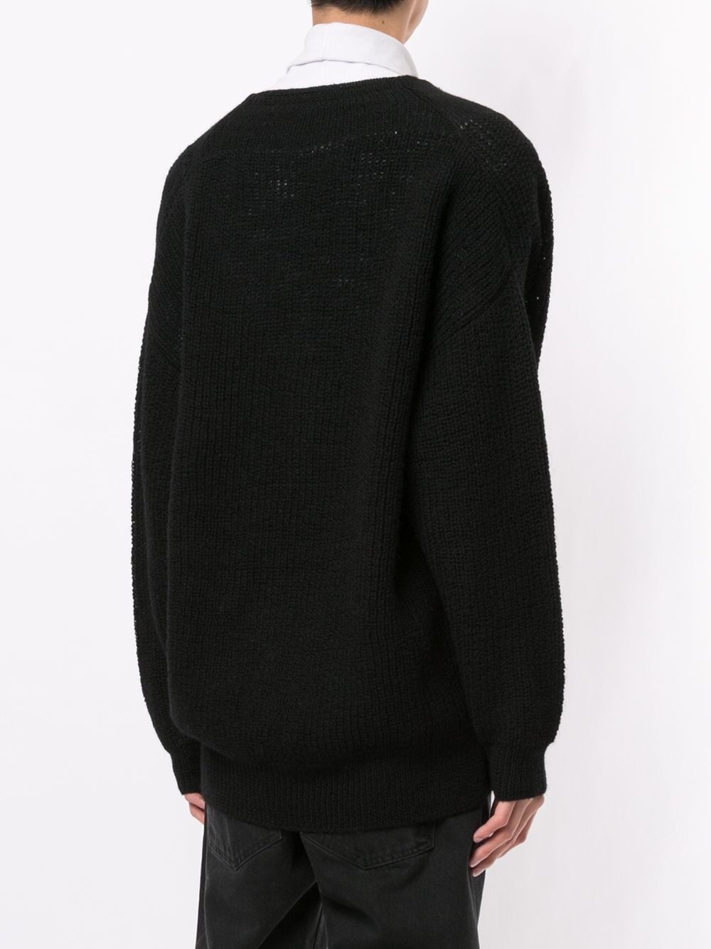 boat neck ribbed jumper - 4