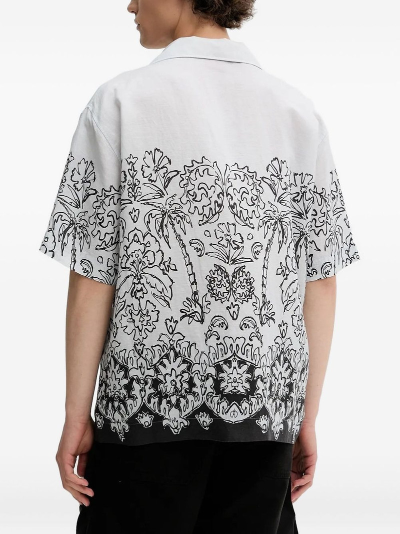 HUGO floral-print short-sleeved shirt outlook