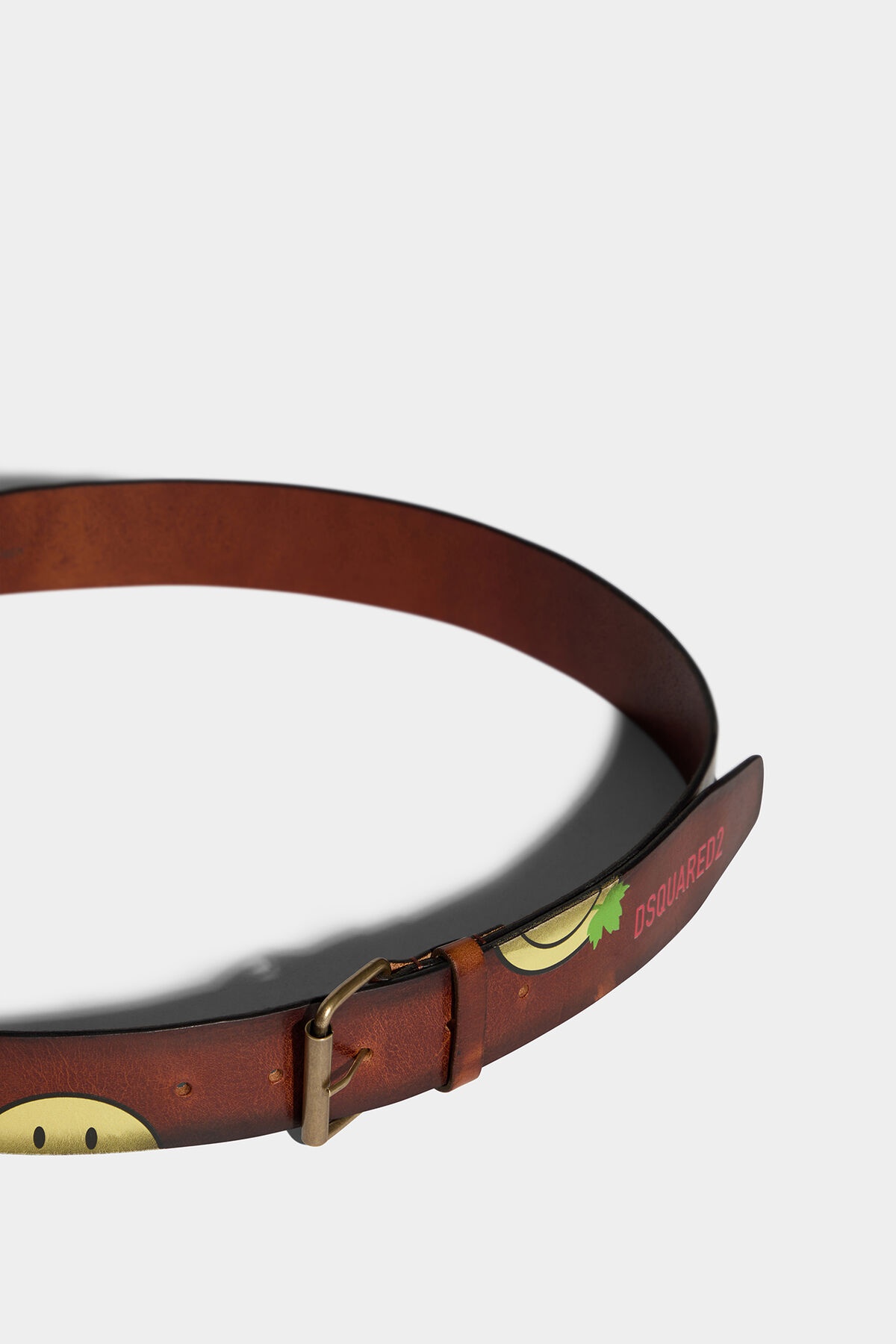 SMILEY COWHIDE BELT - 4
