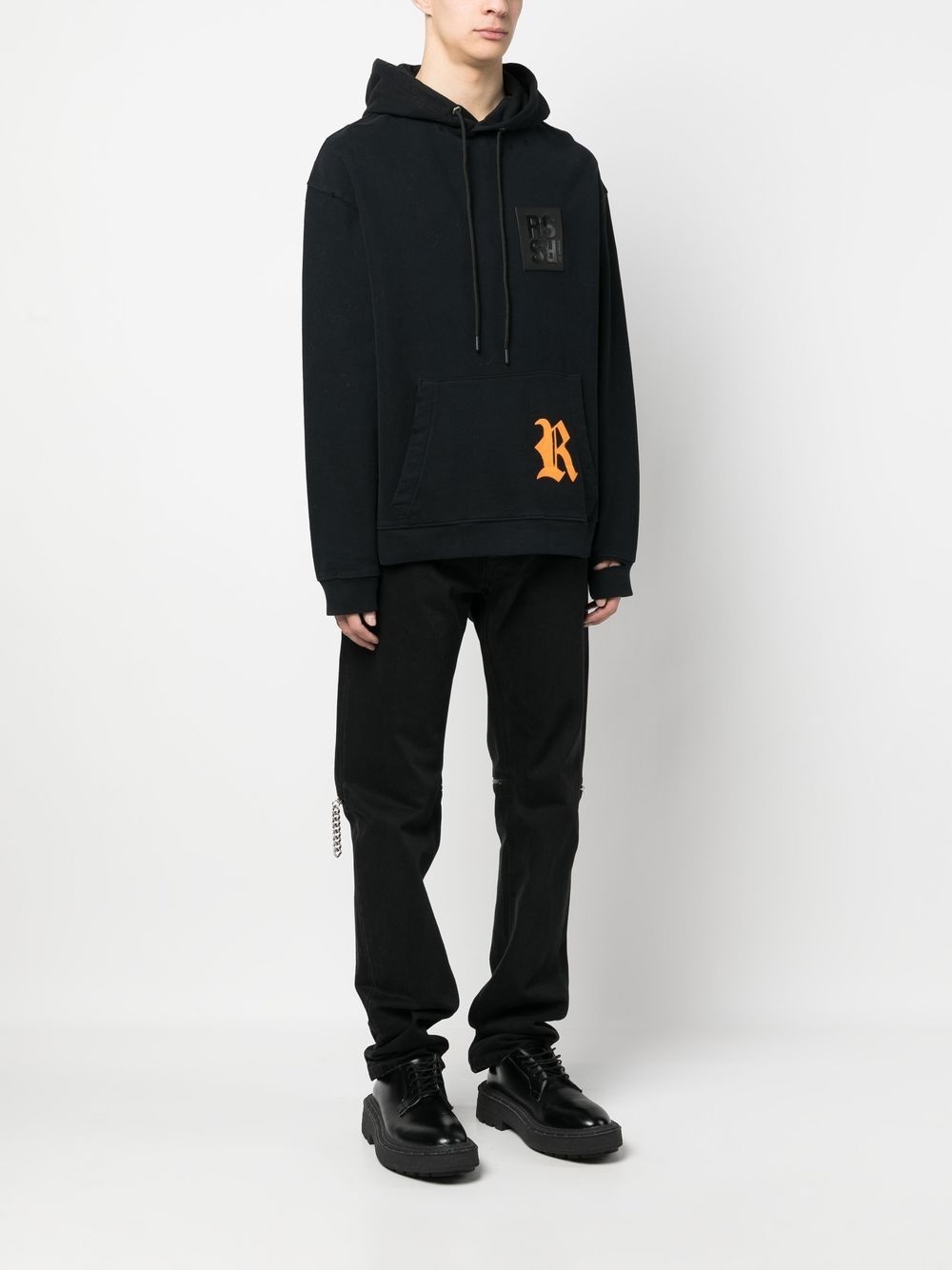 logo patch hoodie - 3