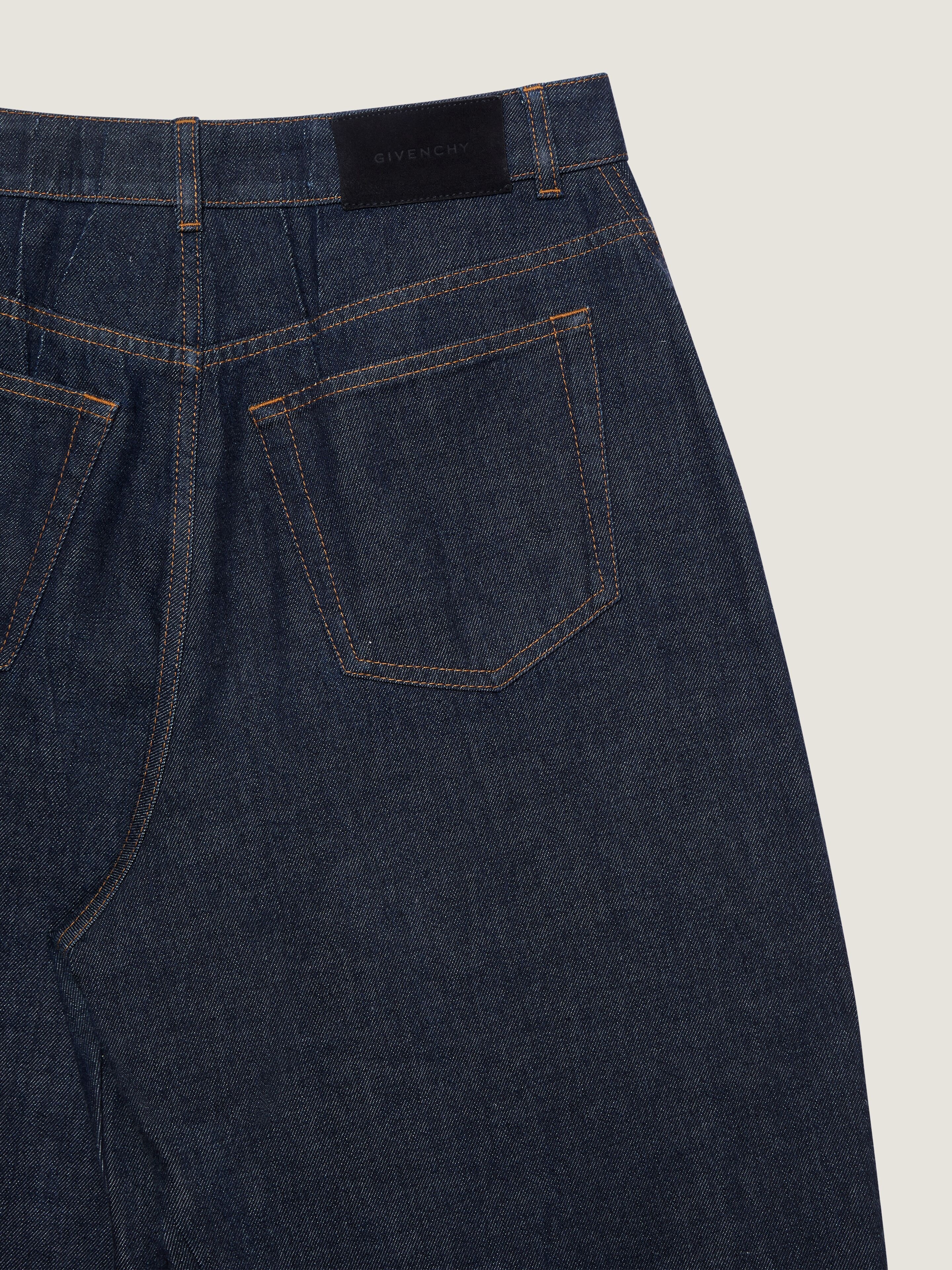 COCOON PANTS IN RAW DENIM - 5