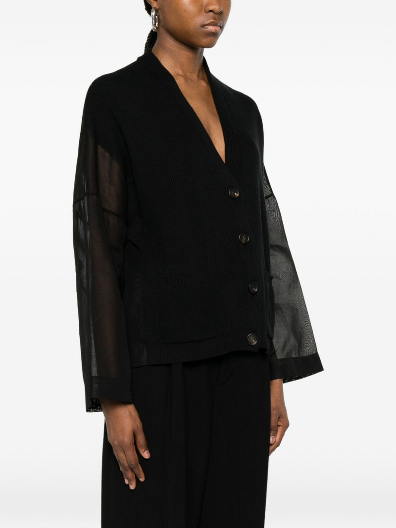 sheer-sleeve cardigan 3