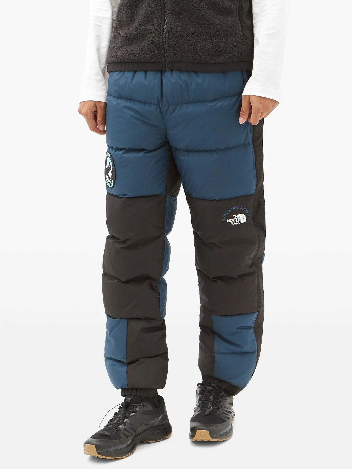 NSE Lhotse bi-colour quilted down shell trousers - 6