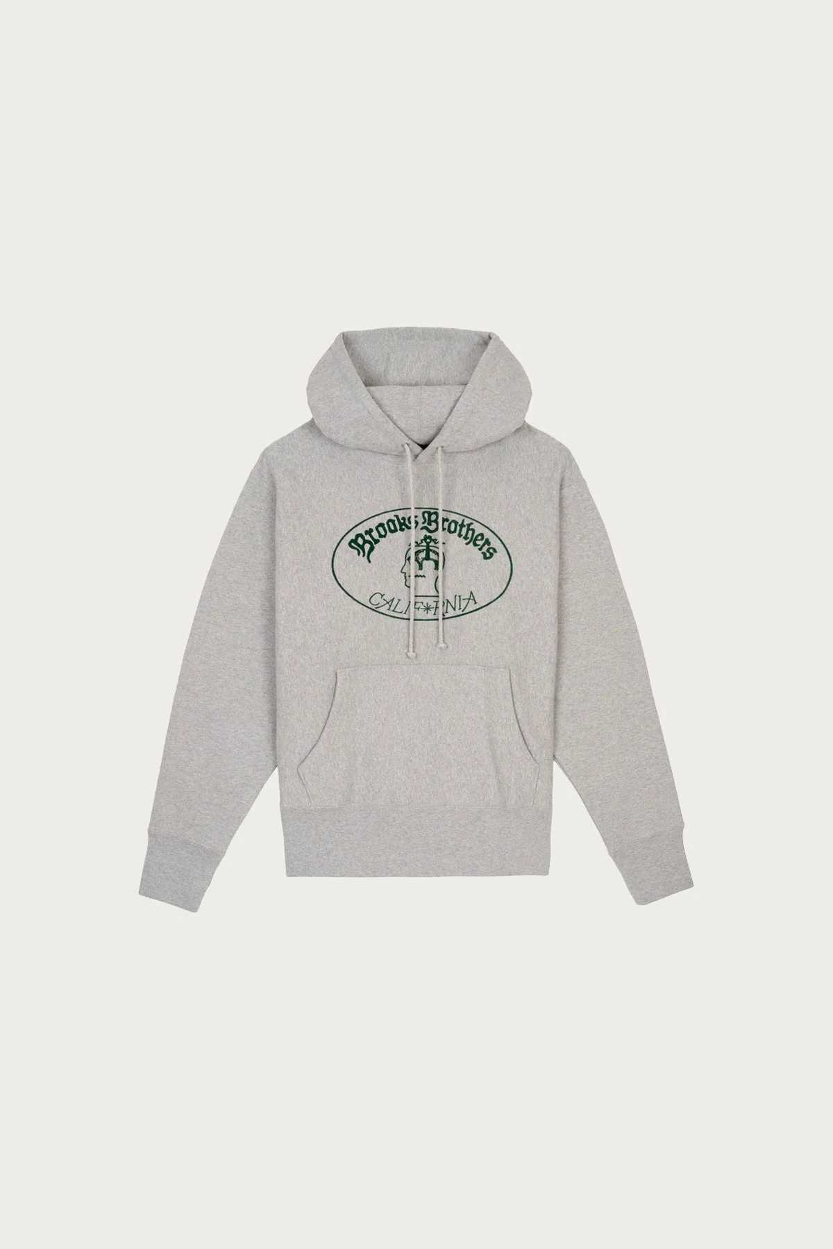 Brain Dead x Brooks Brothers California Logo Hoodie - Heather Gray - 1