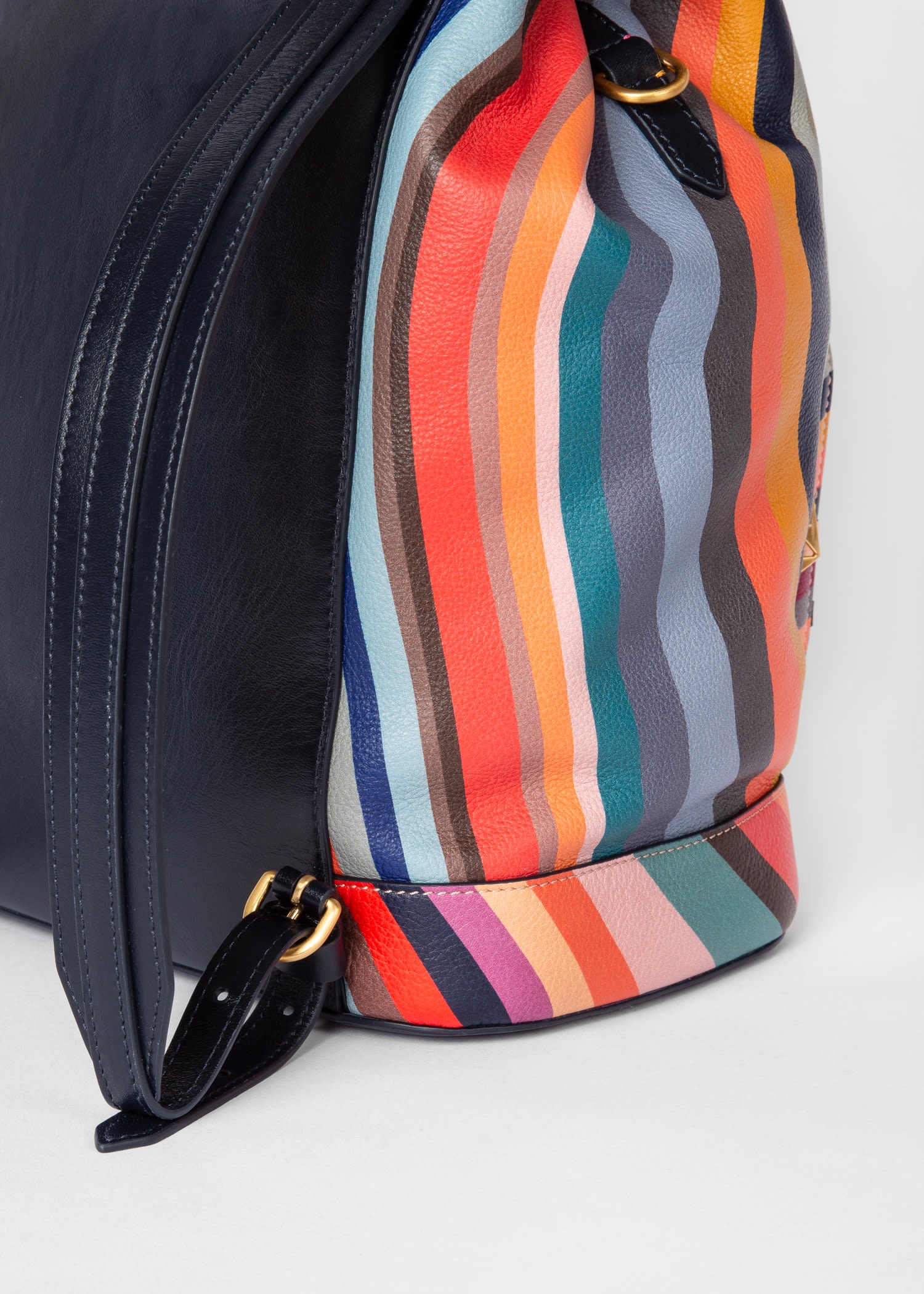 'Swirl' Leather Backpack - 5