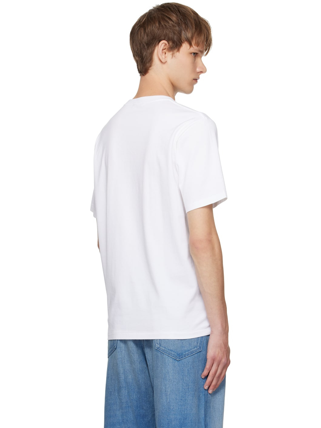 White Luster Plaiting T-shirt - 3