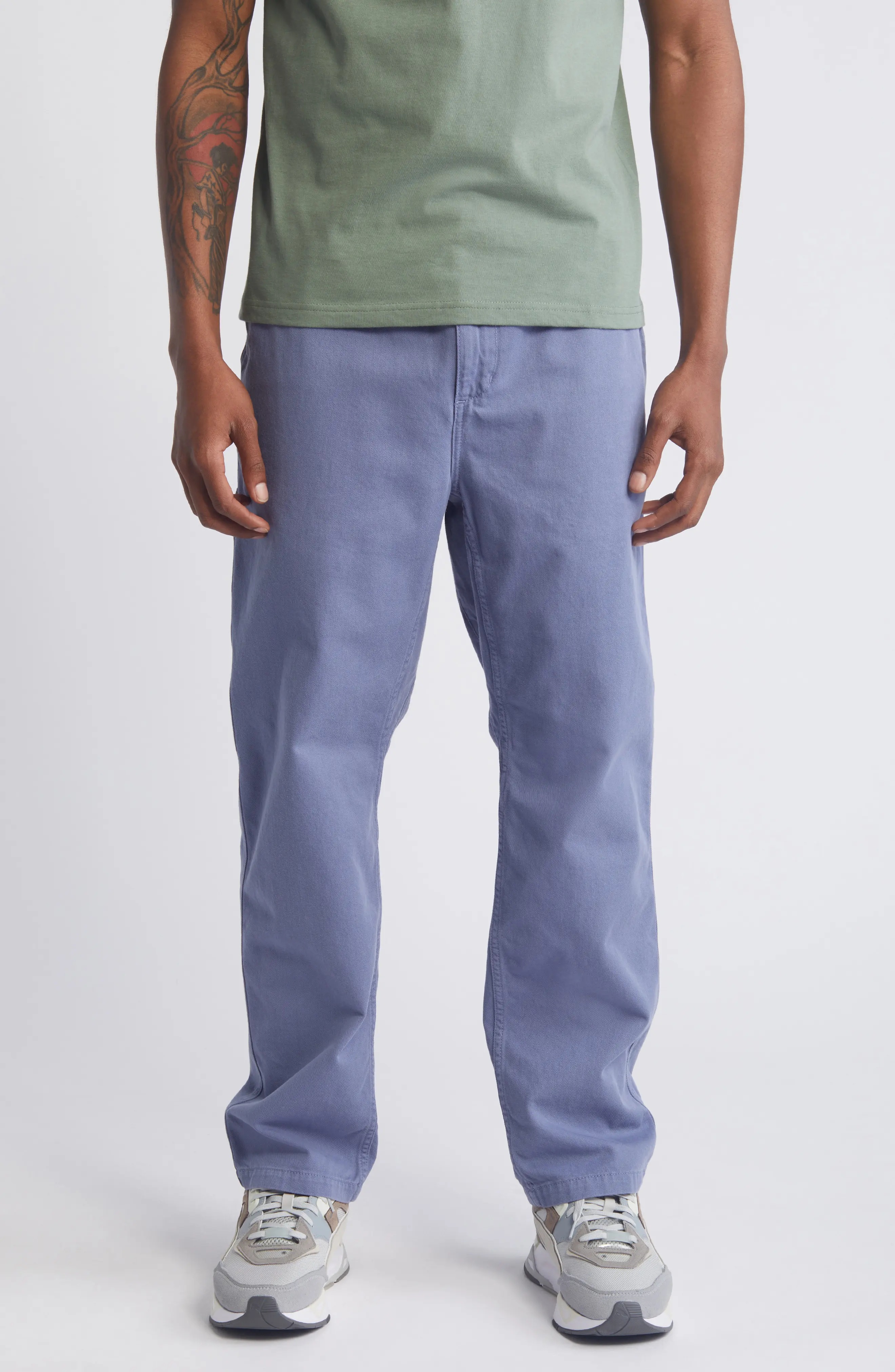 Flint Straight Leg Twill Pants - 1