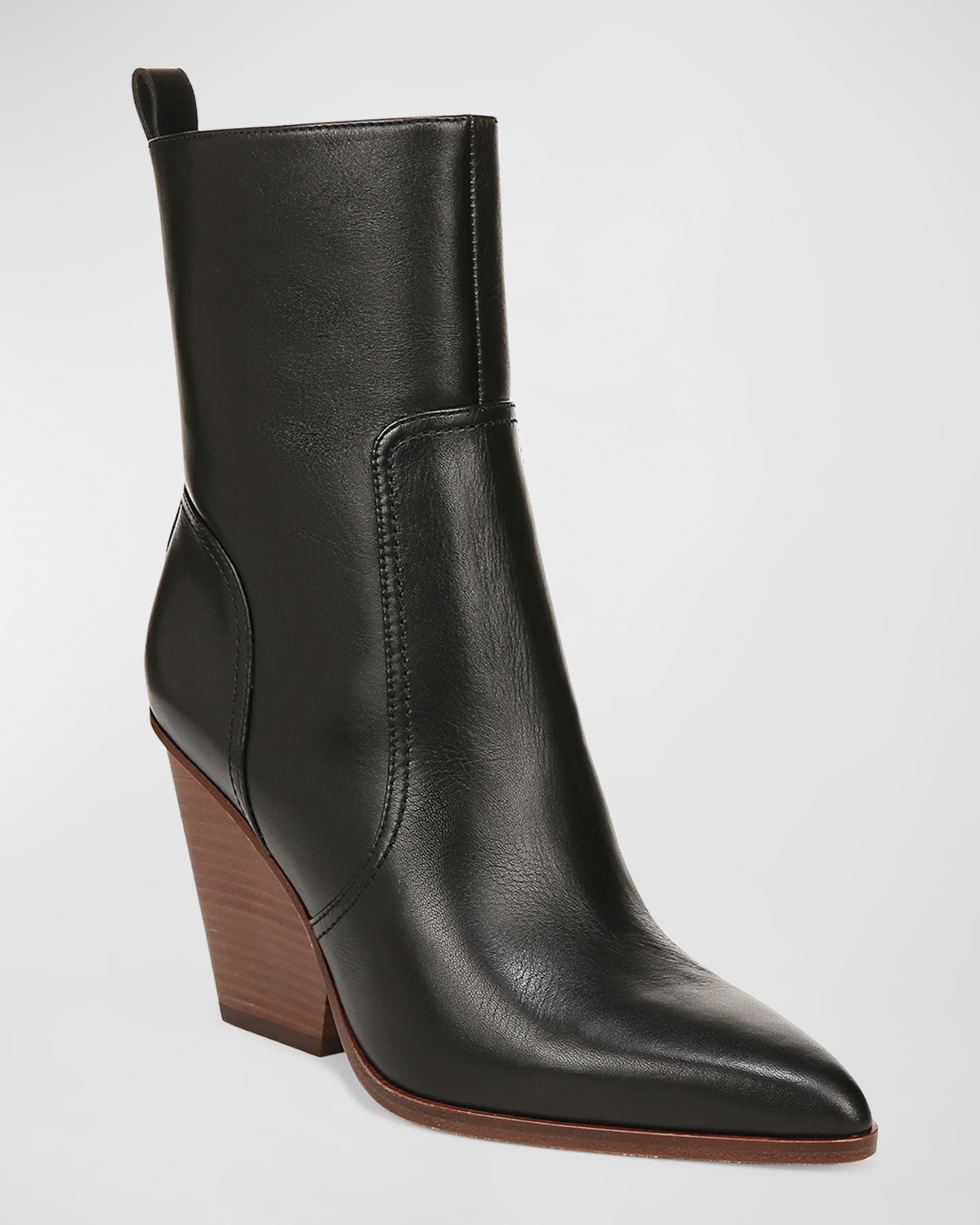 Logan Leather Ankle Boots - 4