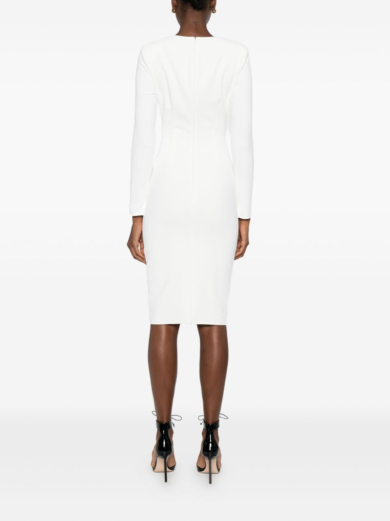 tassel-embellished v-neck dress 4