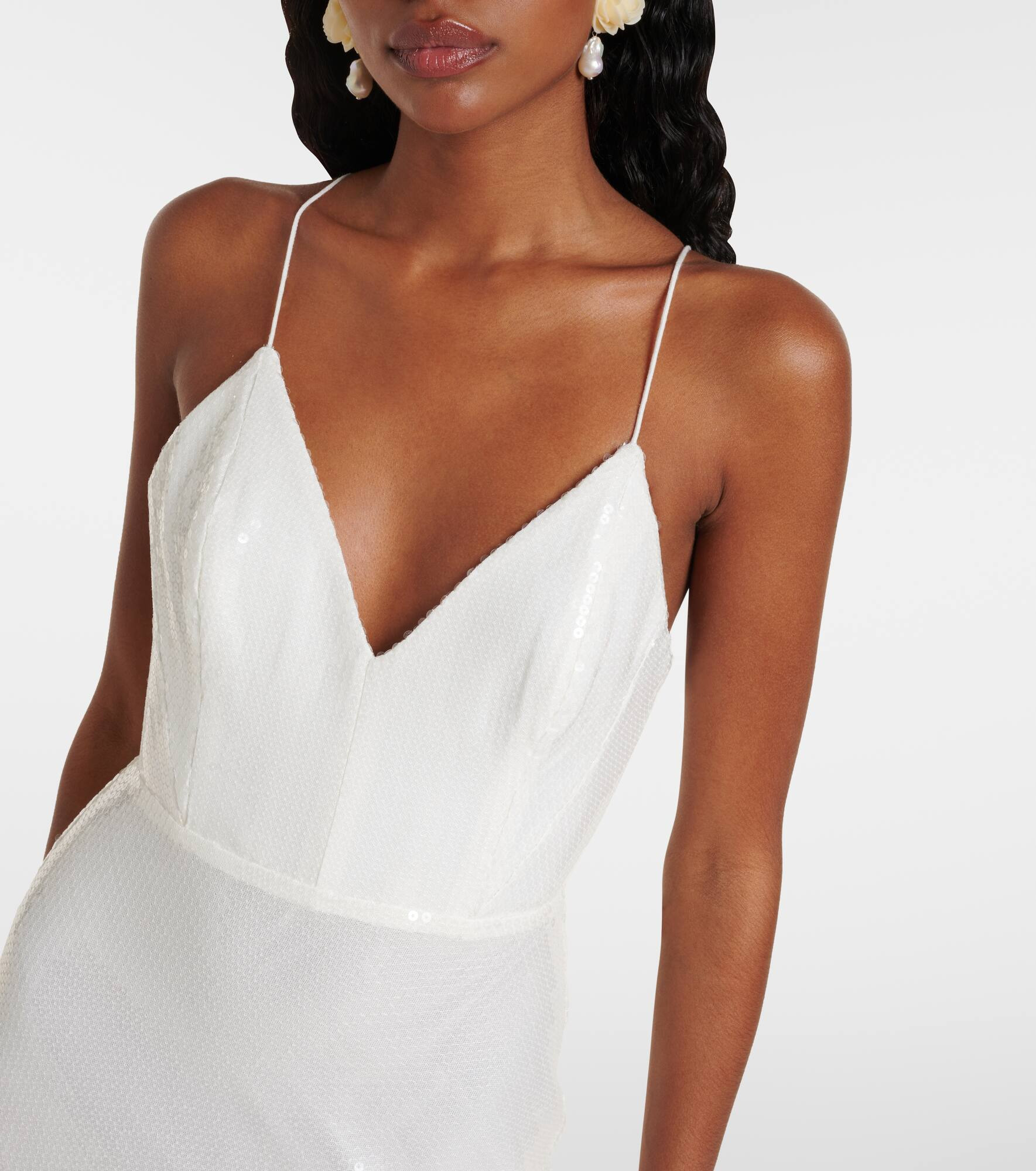 Bridal sequined gown - 4