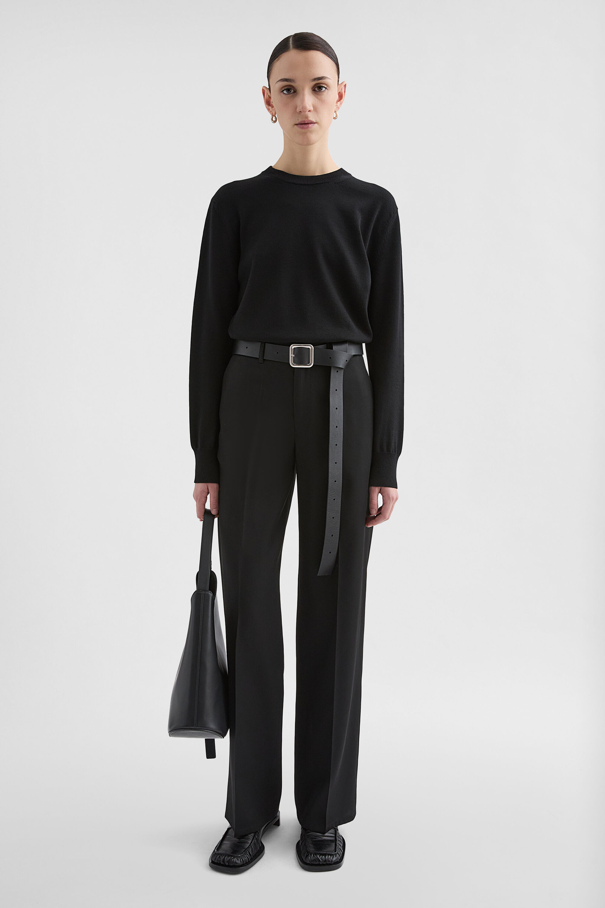 Lightweight Wool Gabardine Trousers - 4