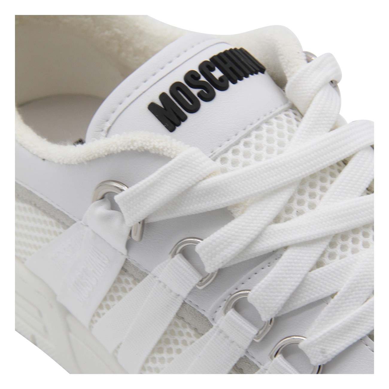 white leather sneakers - 4