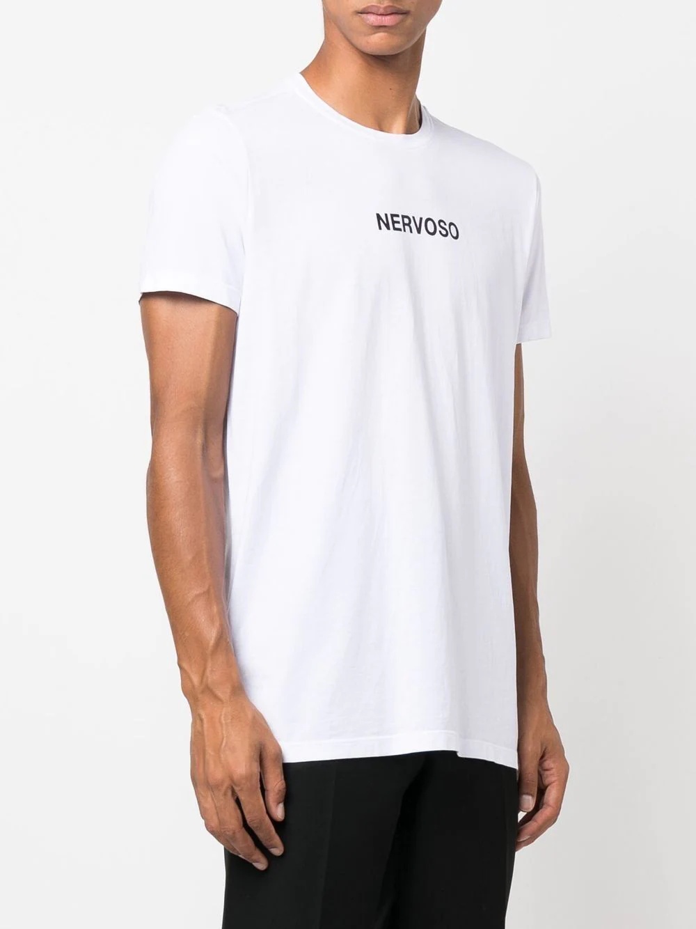 Nervoso logo print T-shirt - 3