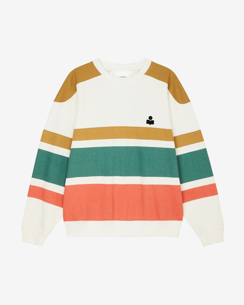 meyoan striped logo sweatshirt - 1