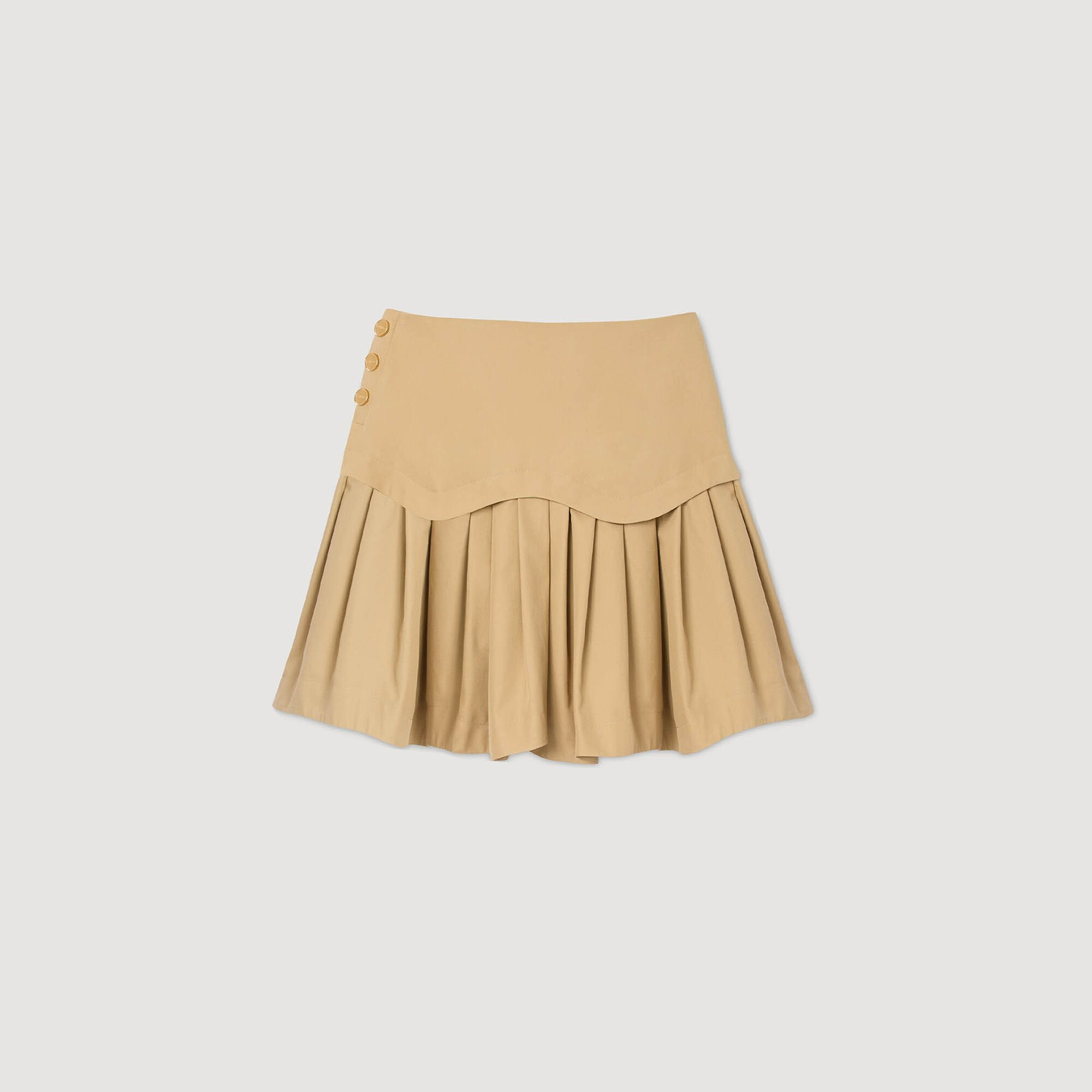 MINI FLARED PLEATED SKIRT - 6