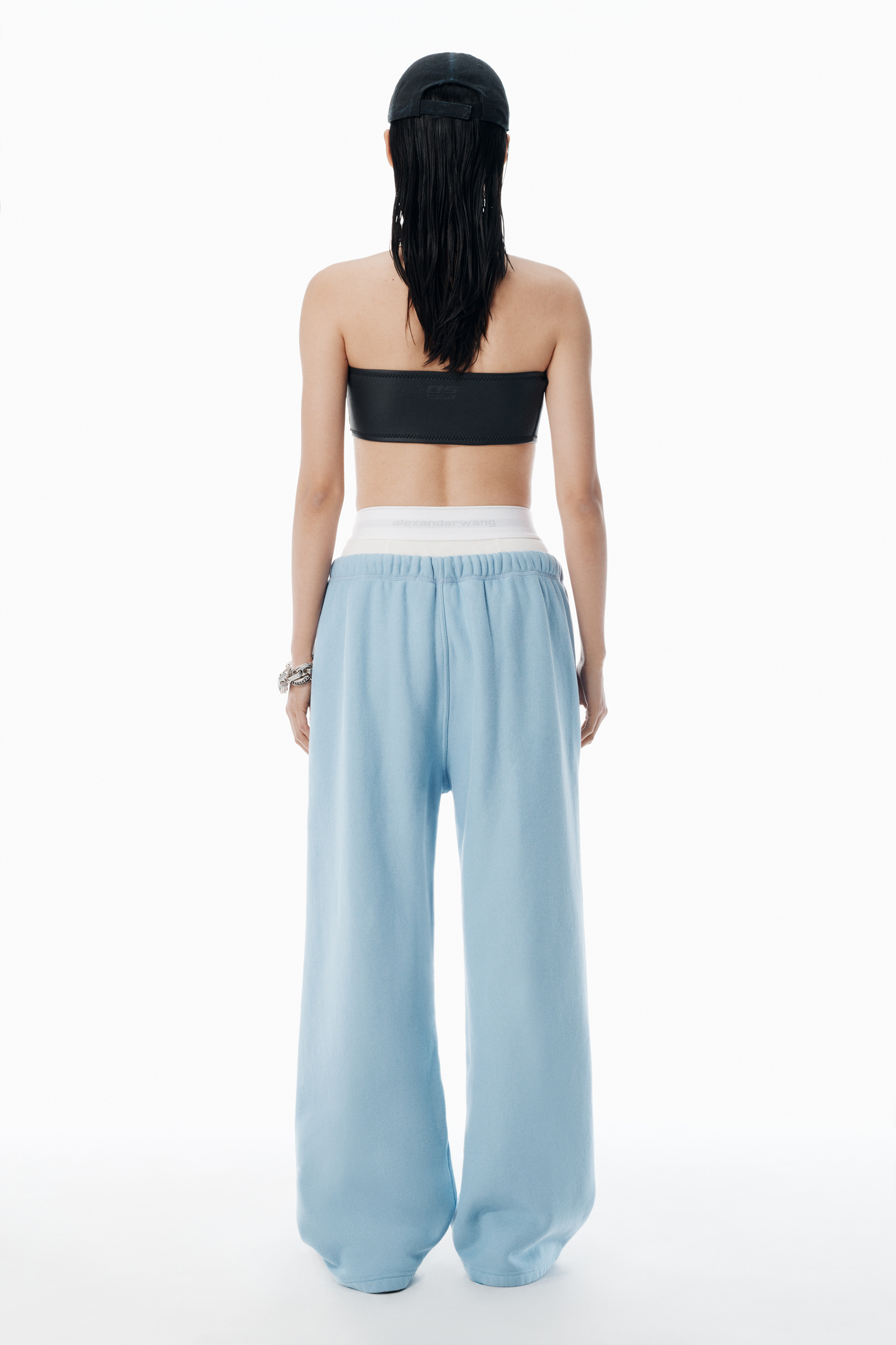 Light Blue Pre-Styled Sweatpants - 4