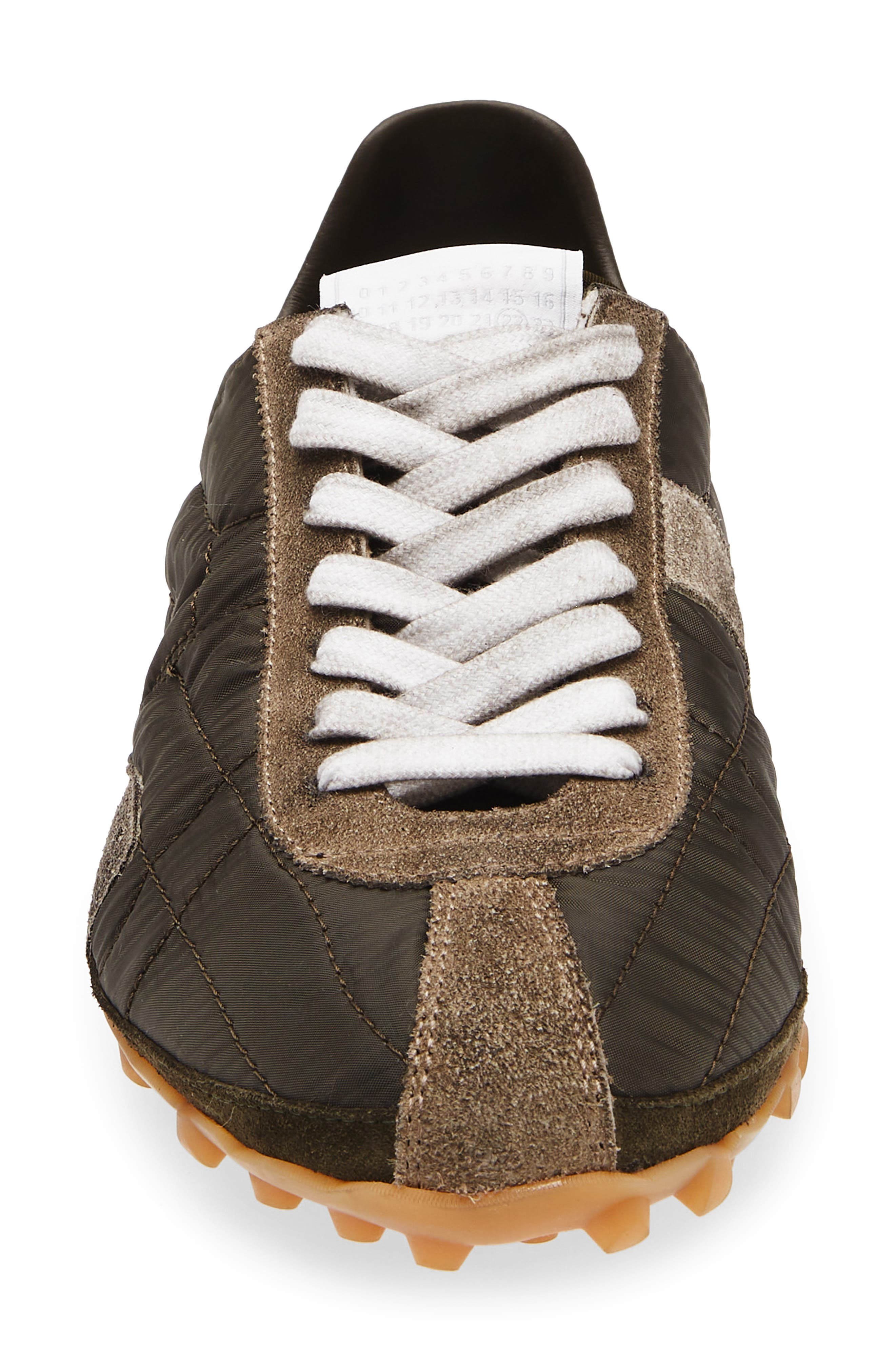 Maison Margiela Sprinters Sneaker in Dark Green/White/Grey at Nordstrom - 4
