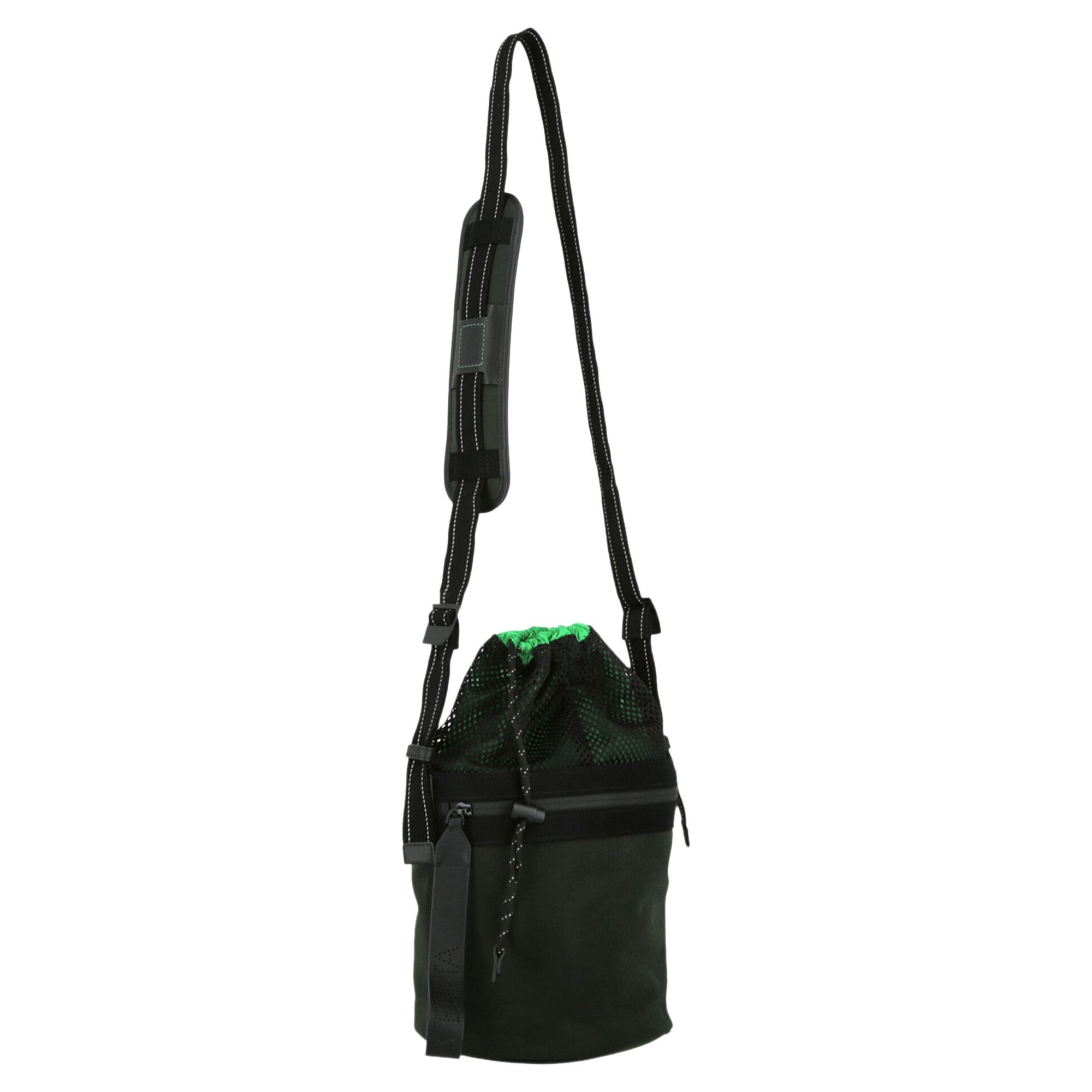 Bottega Veneta Nylon Bucket Bag 'Khaki' - 2