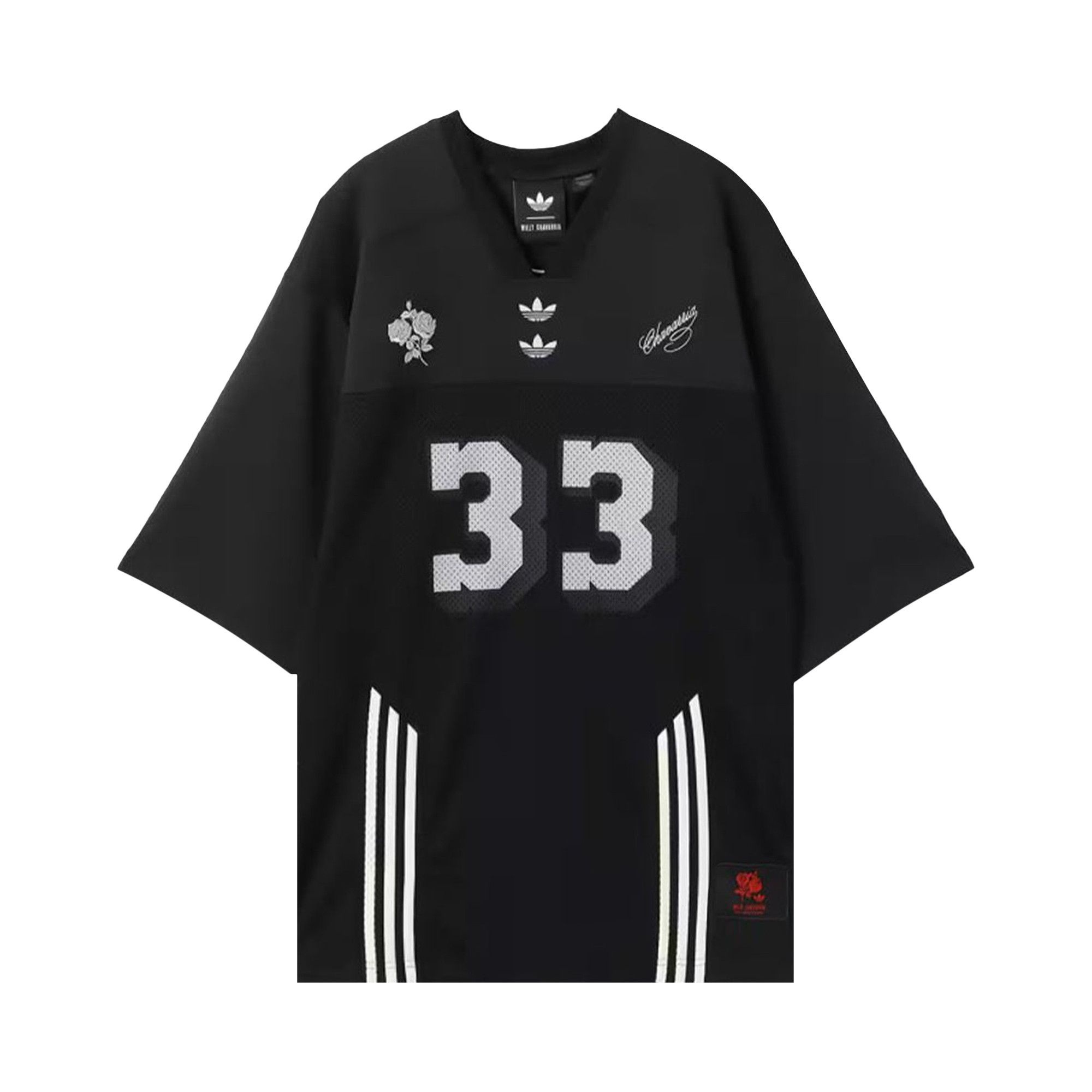 adidas x Willy Chavarria Football Jersey 'Black' - 1