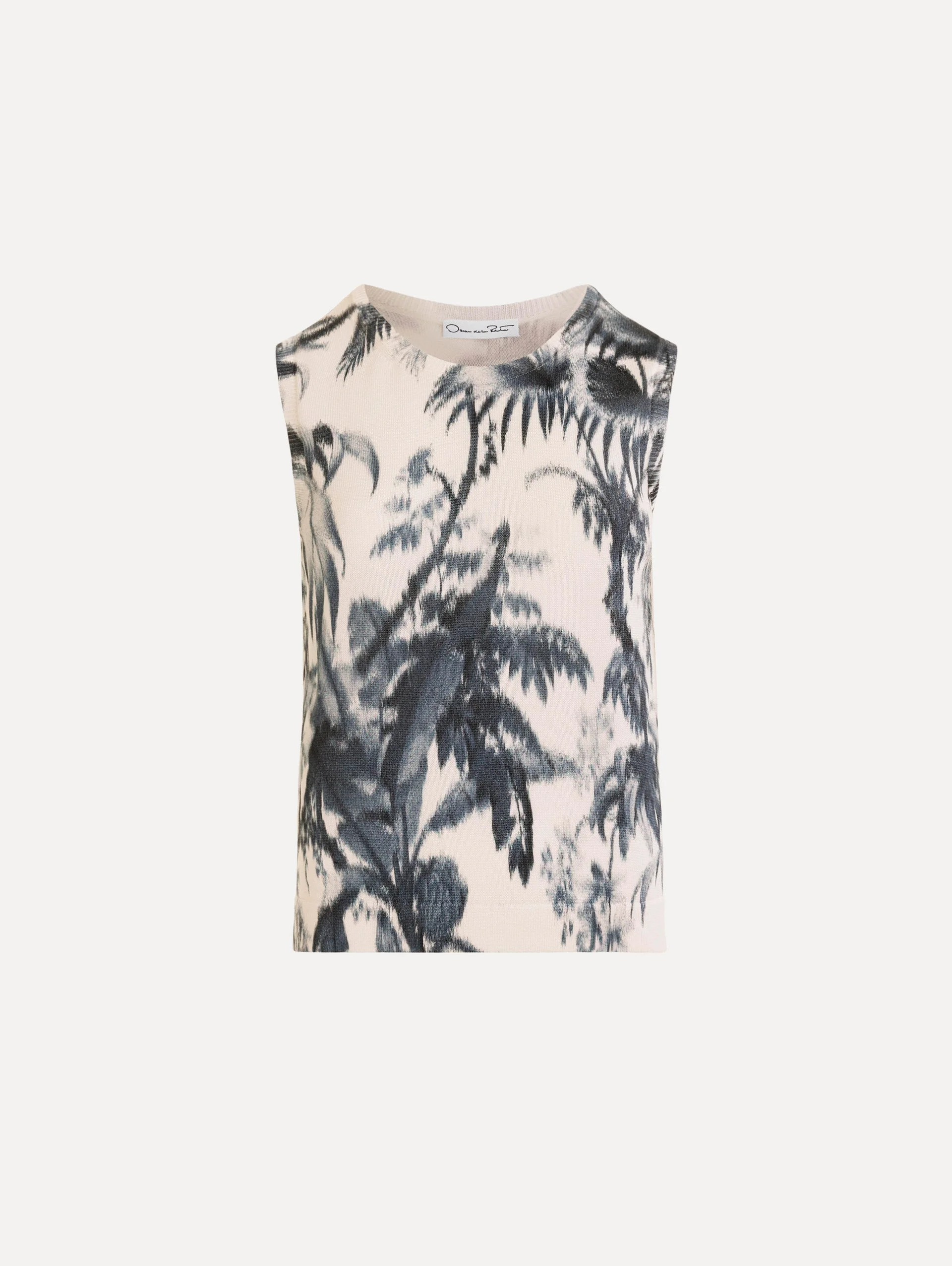 CHINÉ PALM LEAVES TANK - 1