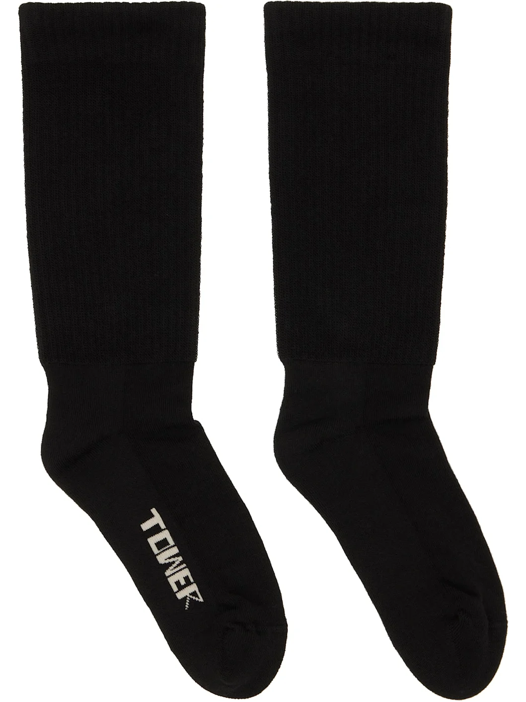 Black 'Tower' Socks - 1