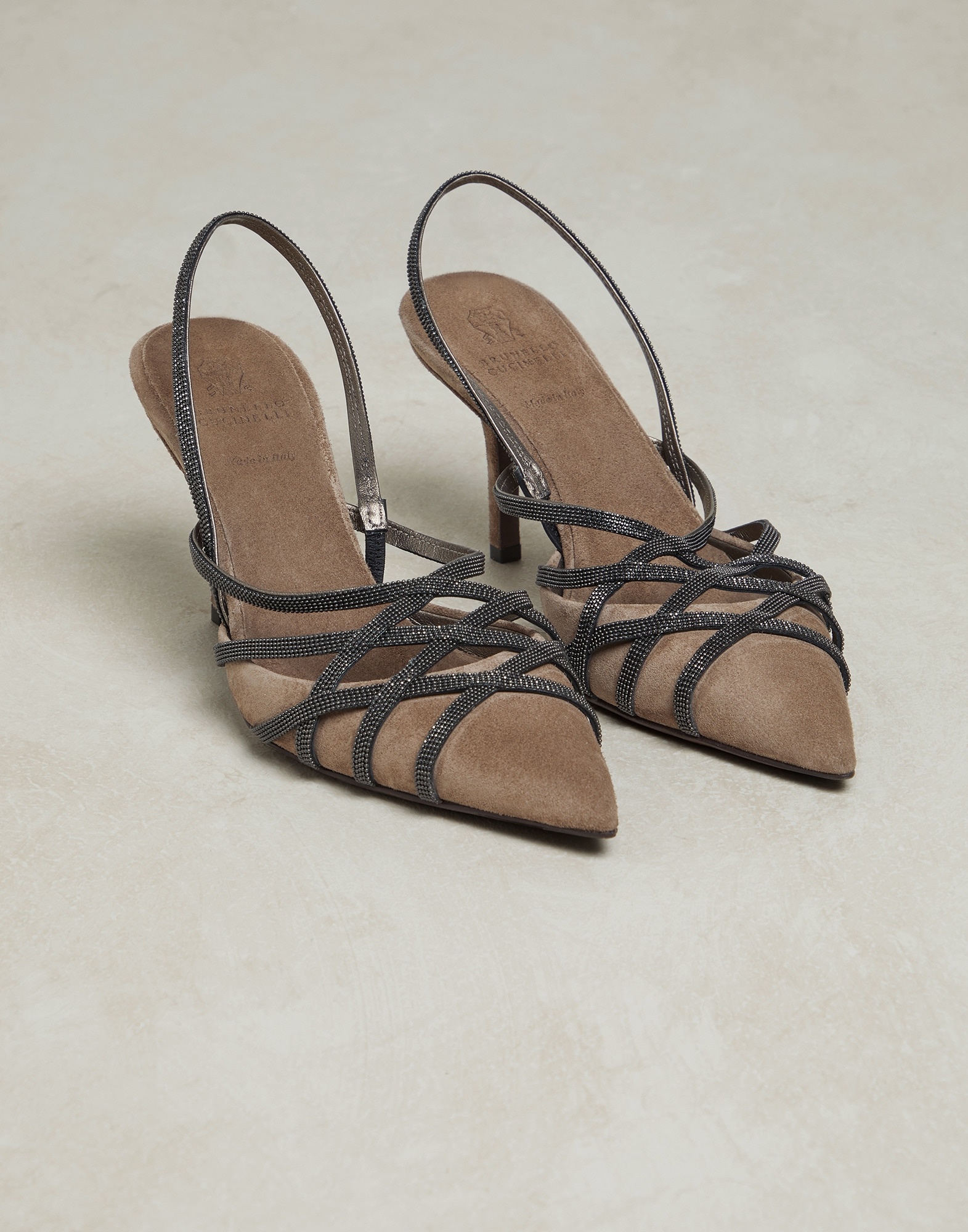 Precious Net heels in suede - 2
