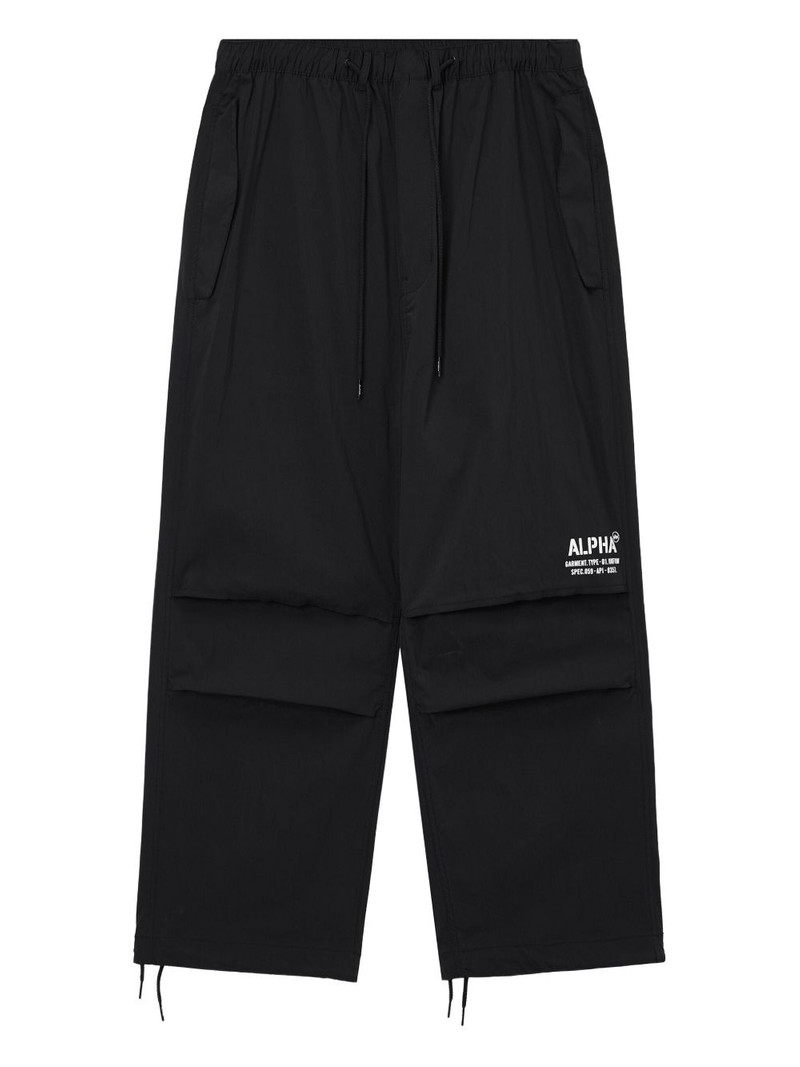 layered drawstring trousers 1