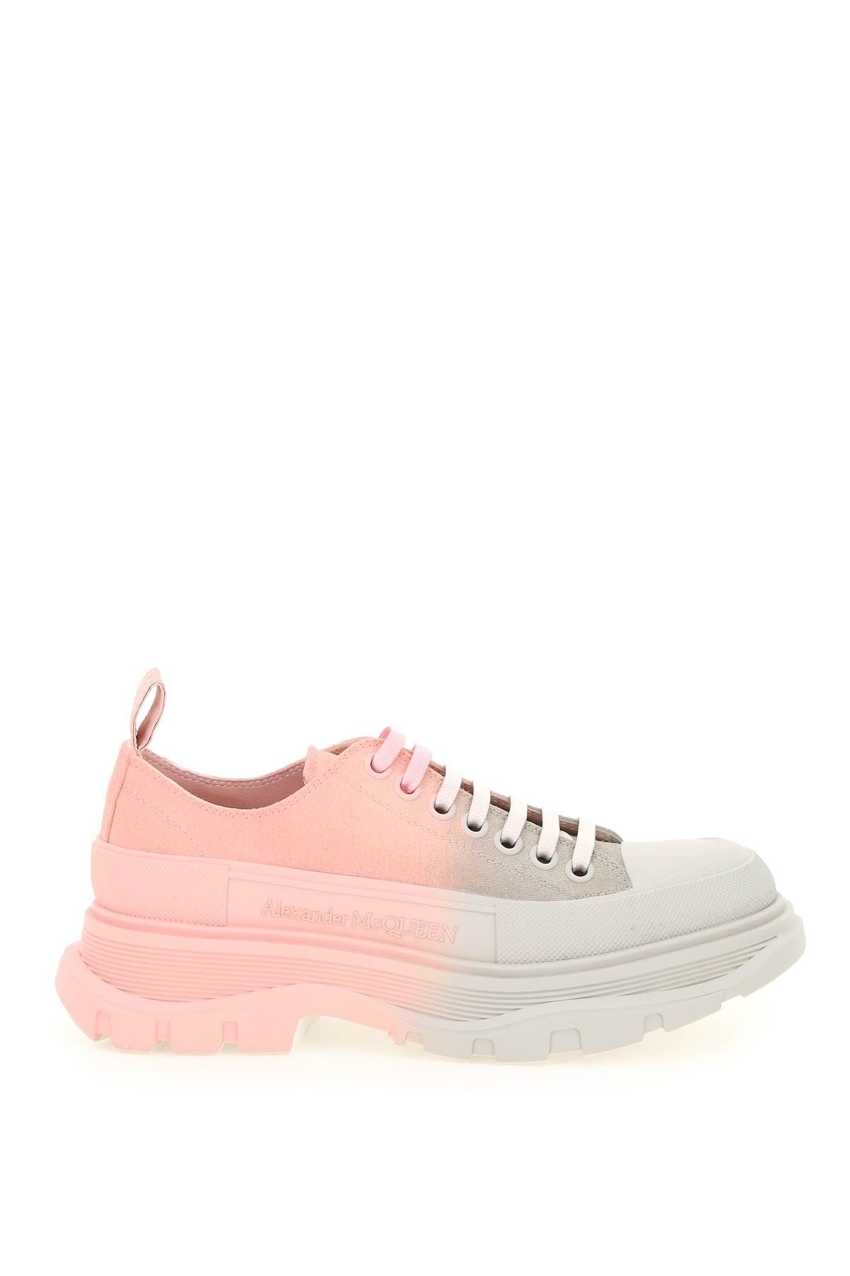 TWO-TONE TREAD SLICK LACE-UP SHOES - 1