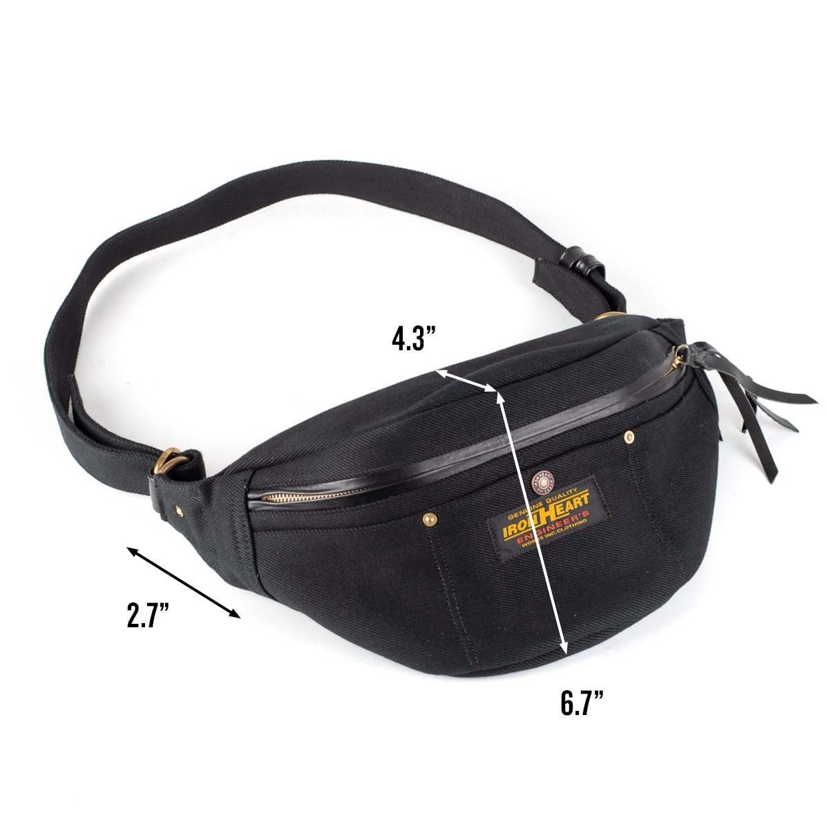 IHE-37 21oz Denim Waist Bag - Superblack - 8