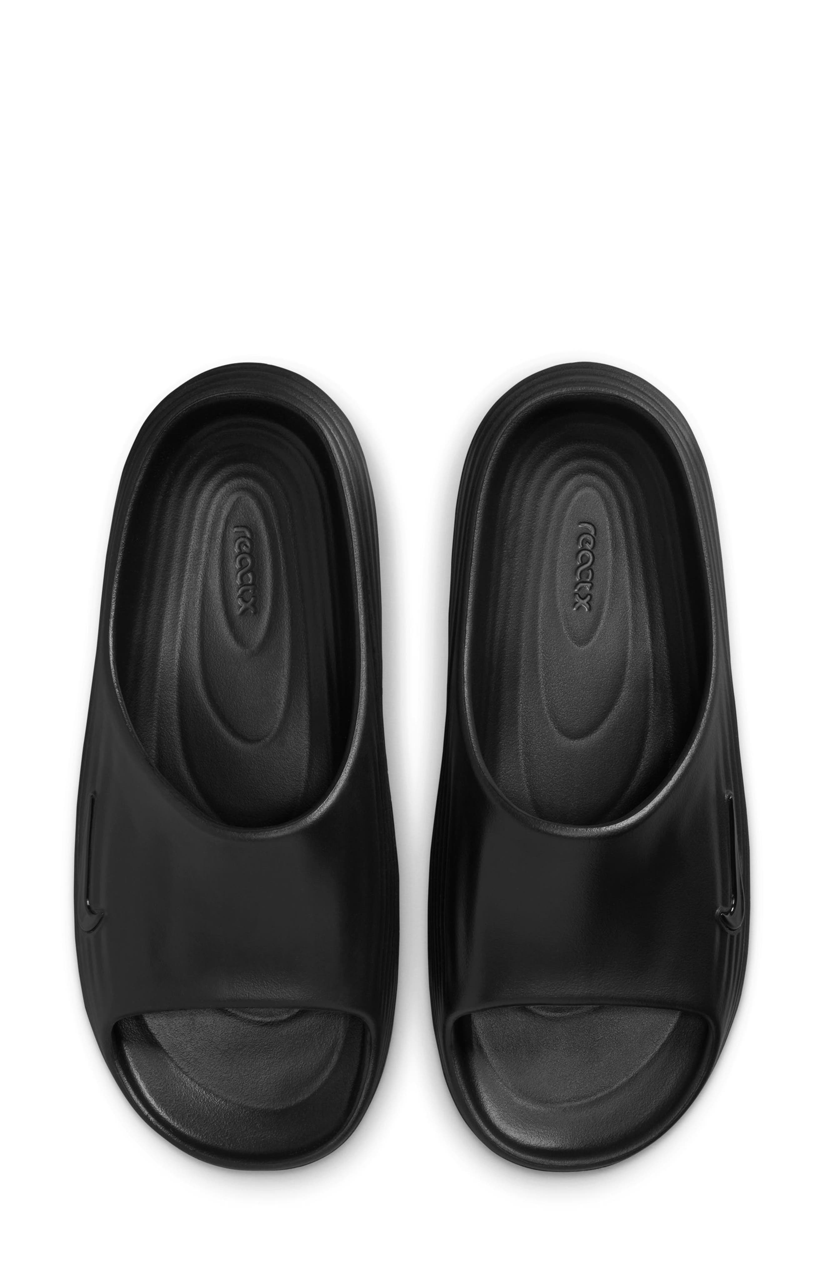 Nike ReactX Rejuven8 Slide in Black/Black/Black at Nordstrom - 4