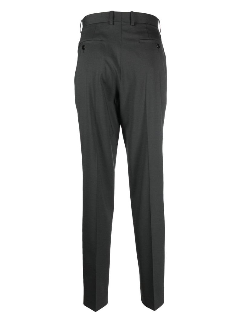 Theory gabardine-weave tapered-leg trousers outlook