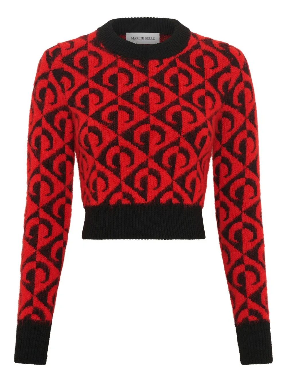 Moon lozenge-knit sweater - 1