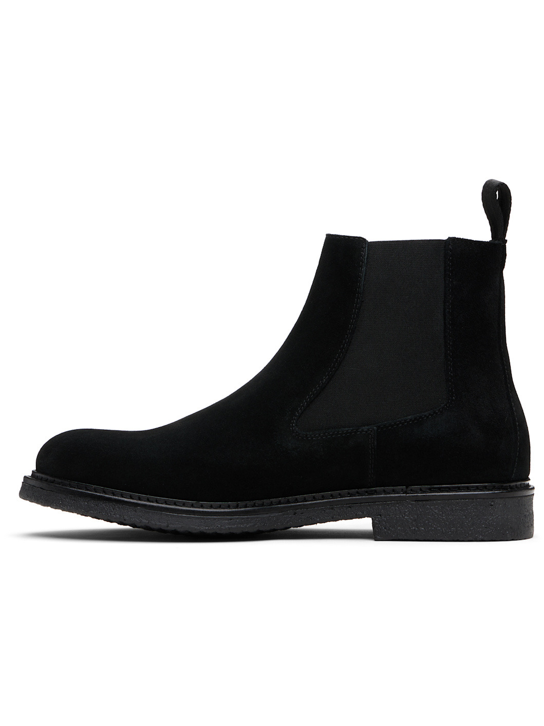 Black Elasticated Panels Chelsea Boots - 3