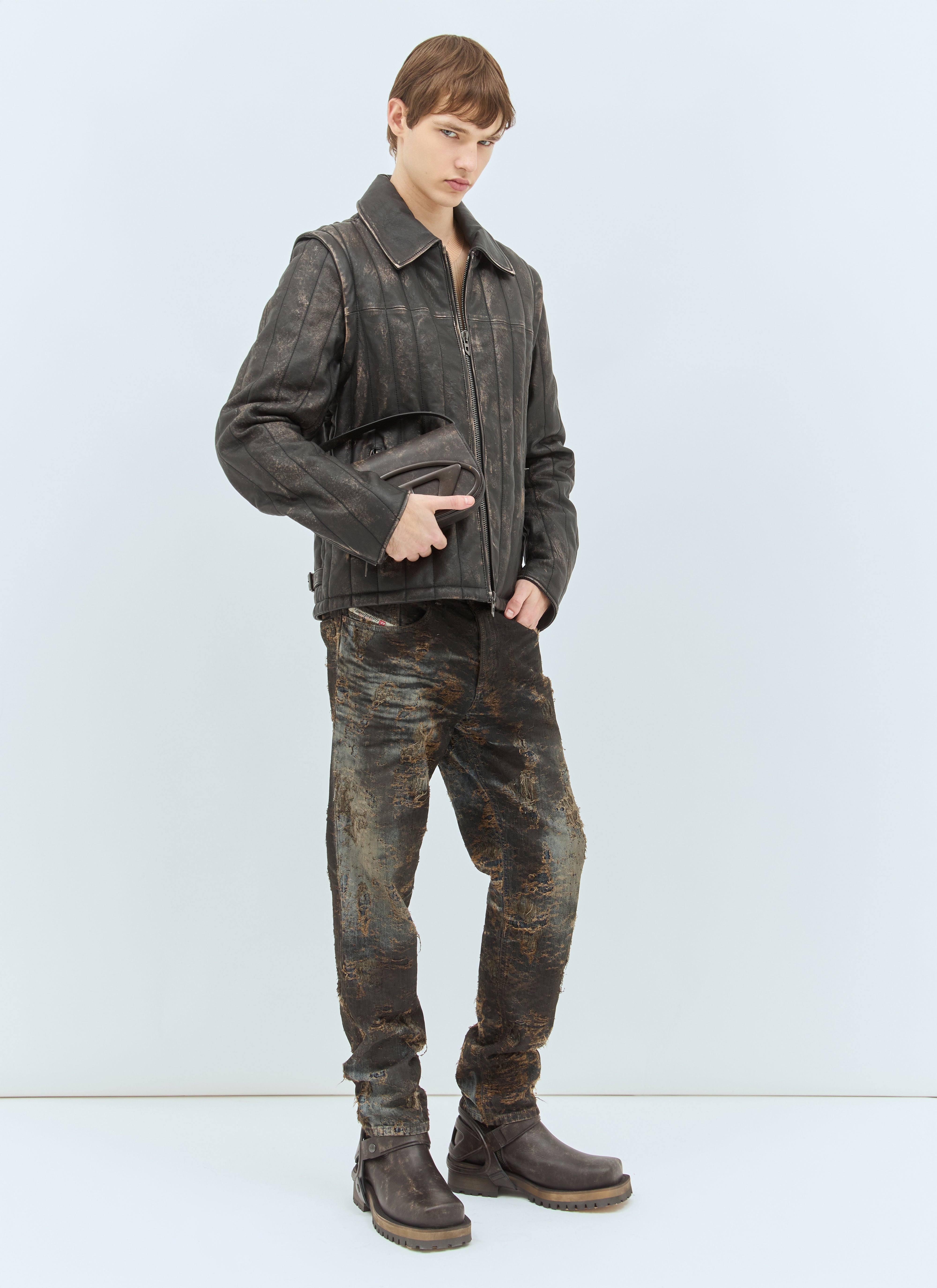 Diesel Men L-Albert Leather Jacket - 3