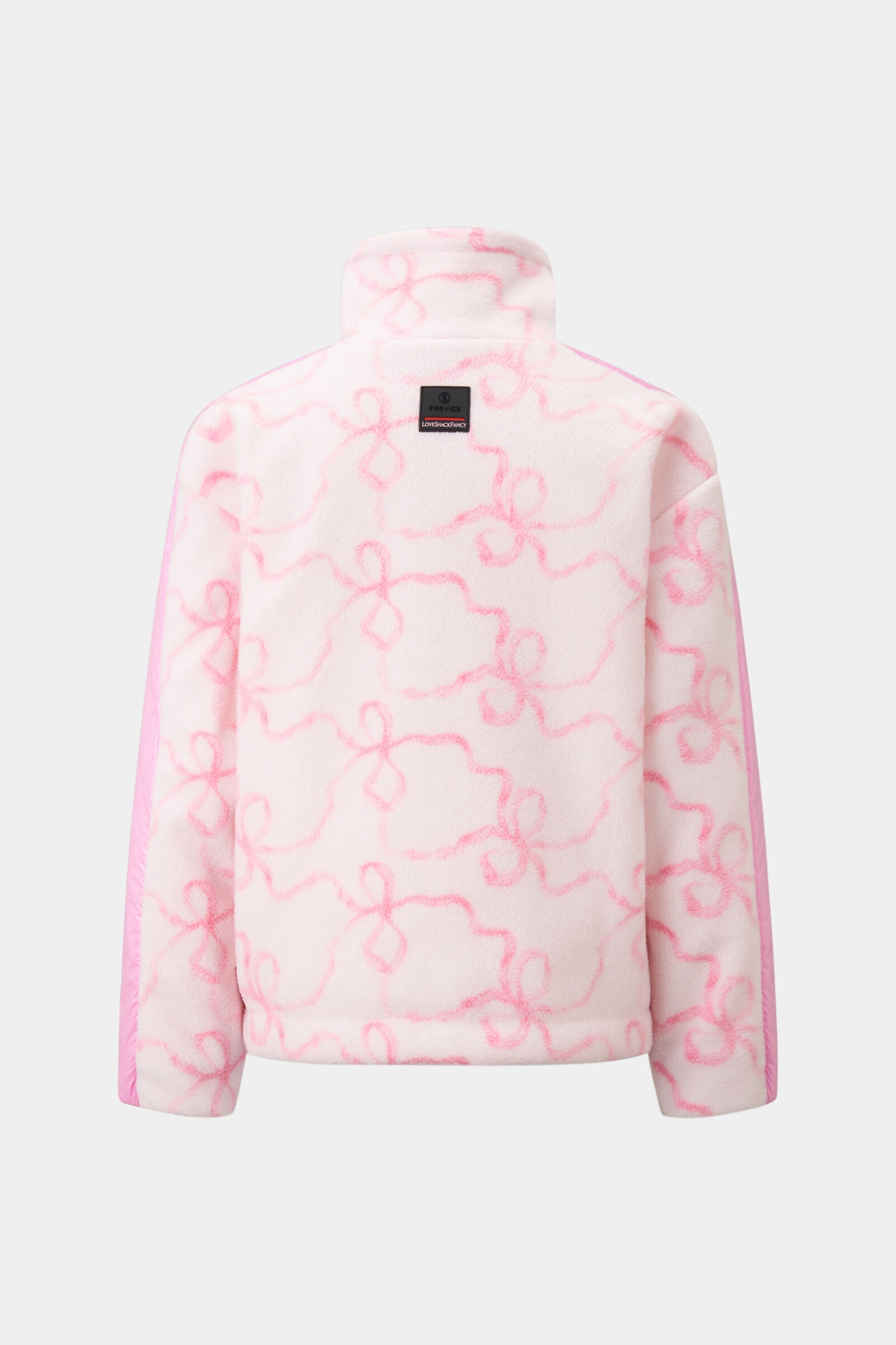 Ninetta Fleece mid layer in Pink/Off-white - 9